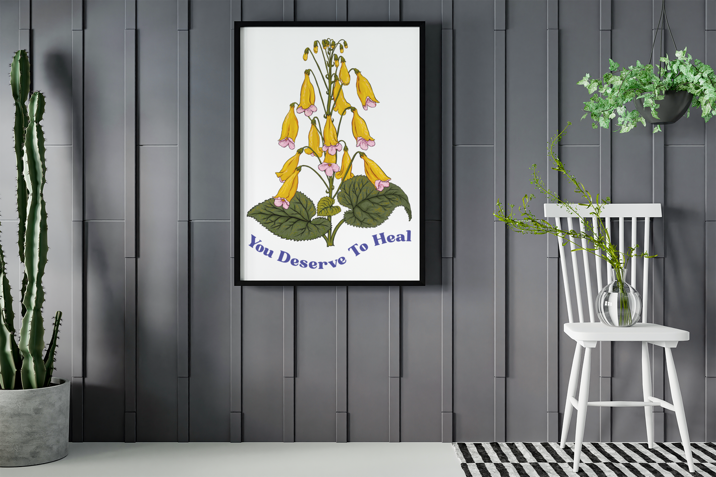 You Deserve To Heal: Mental Health Print