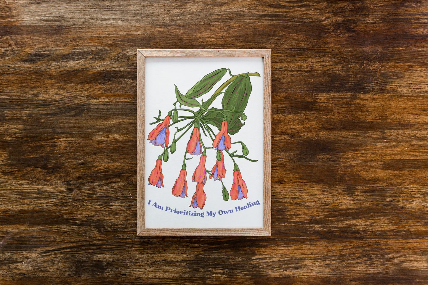 I Am Prioritizing My Own Healing: Mental Health Print