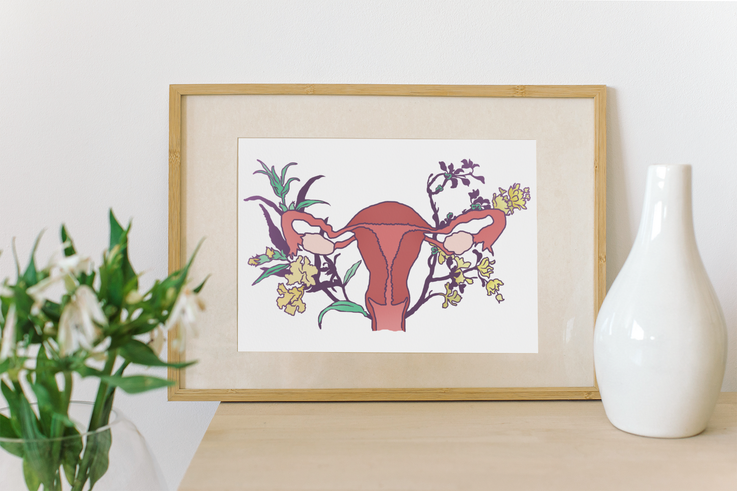 Floral Uterus: Feminist Print