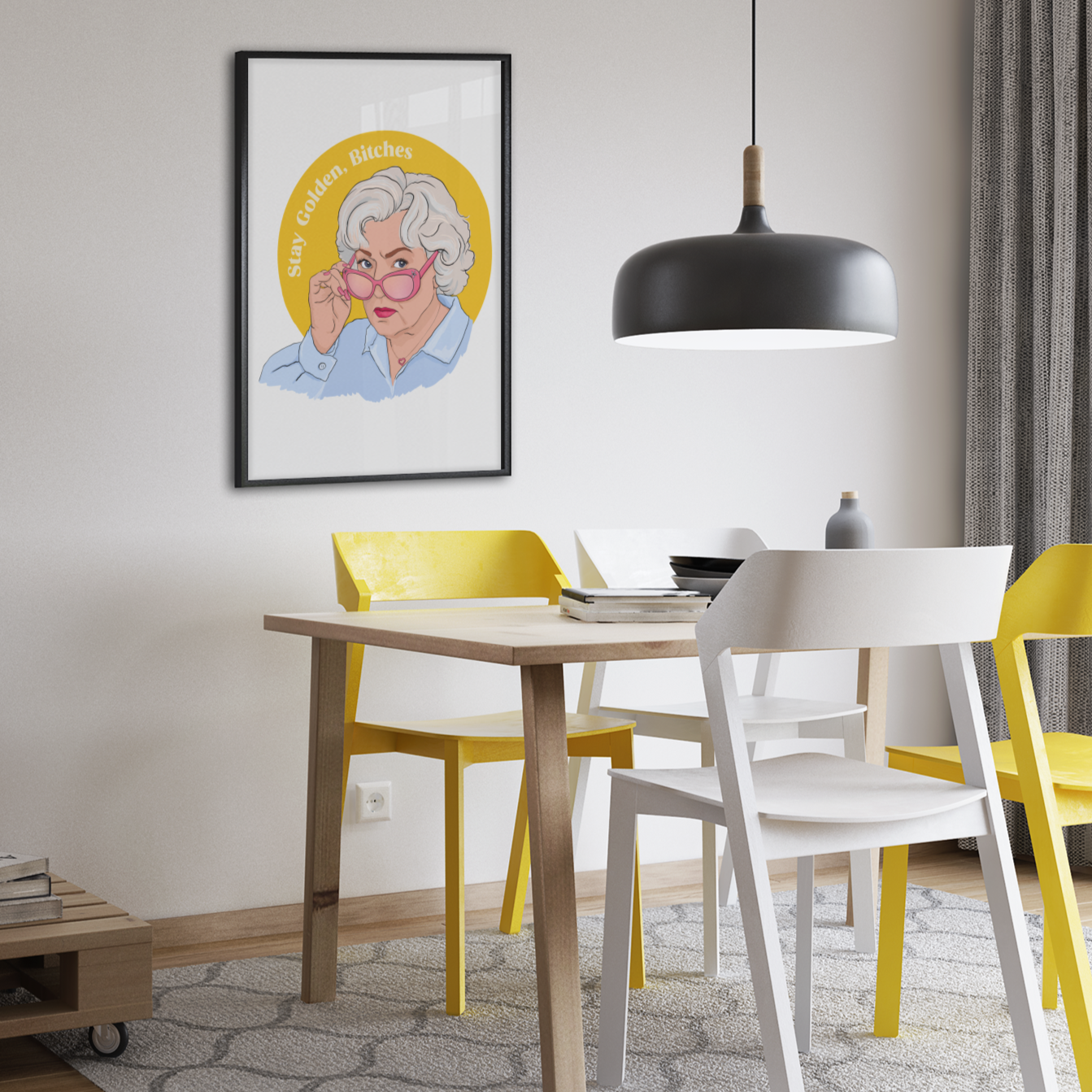 Stay Golden Bitches, Rose Nylund, Betty White: Feminist Print