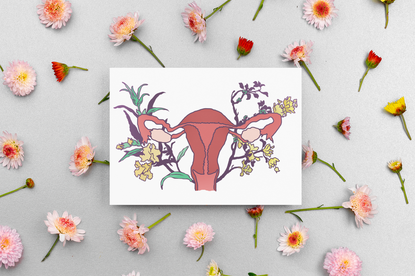 Floral Uterus: Feminist Print