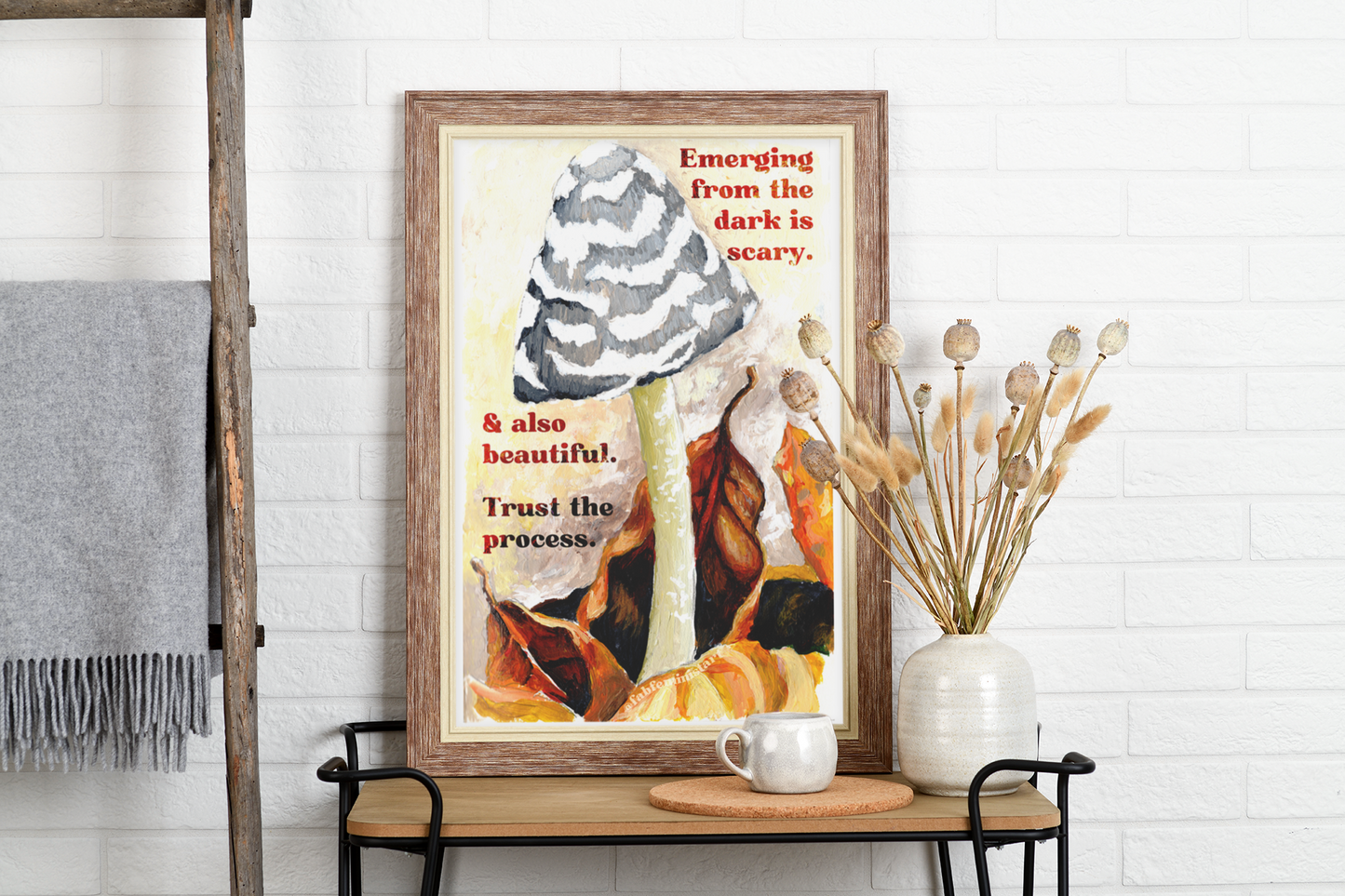 Emerging From The Dark is Scary and Beautiful: Self Care Art