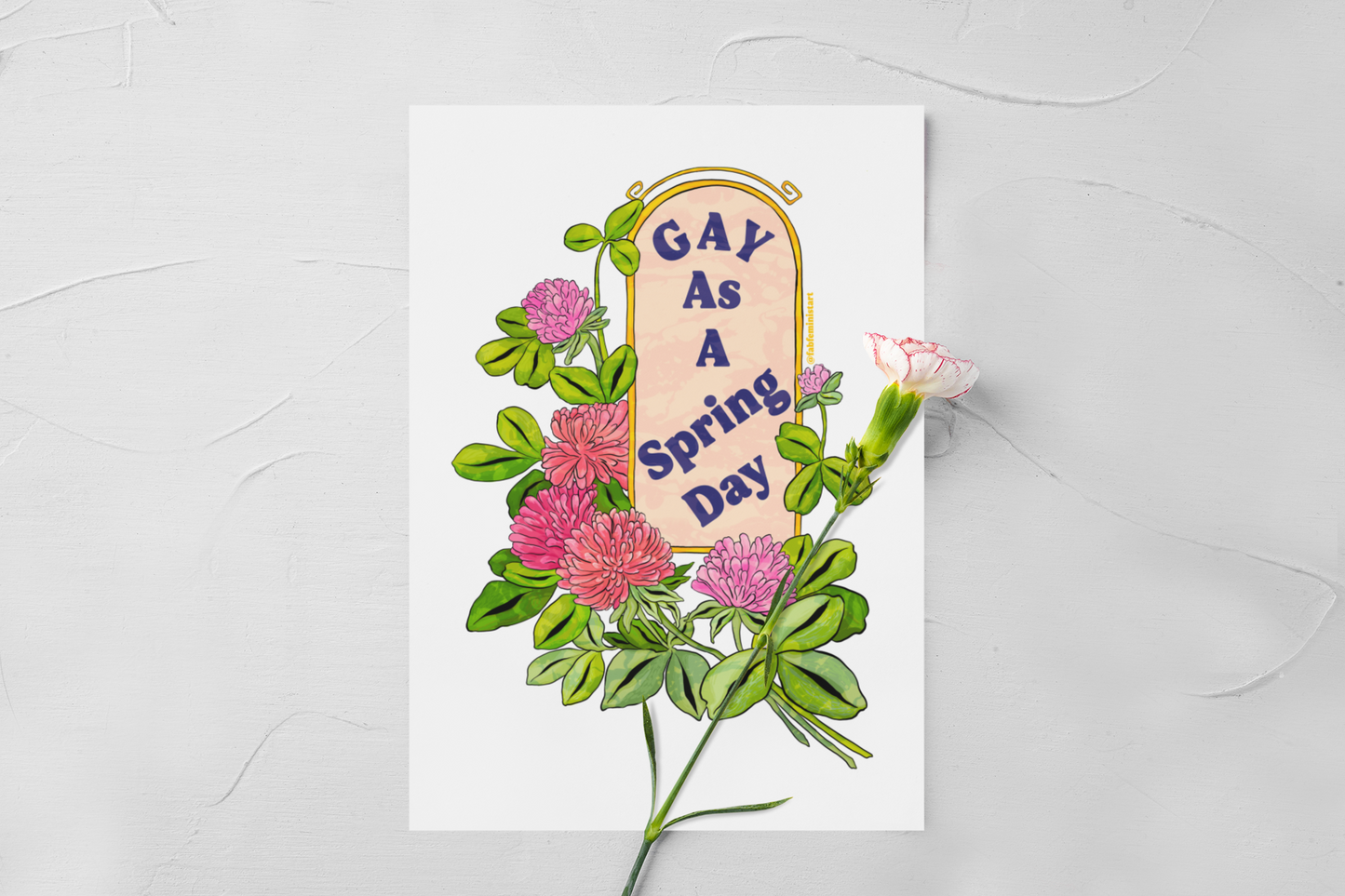 Gay As A Spring Day: Gay Pride Poster