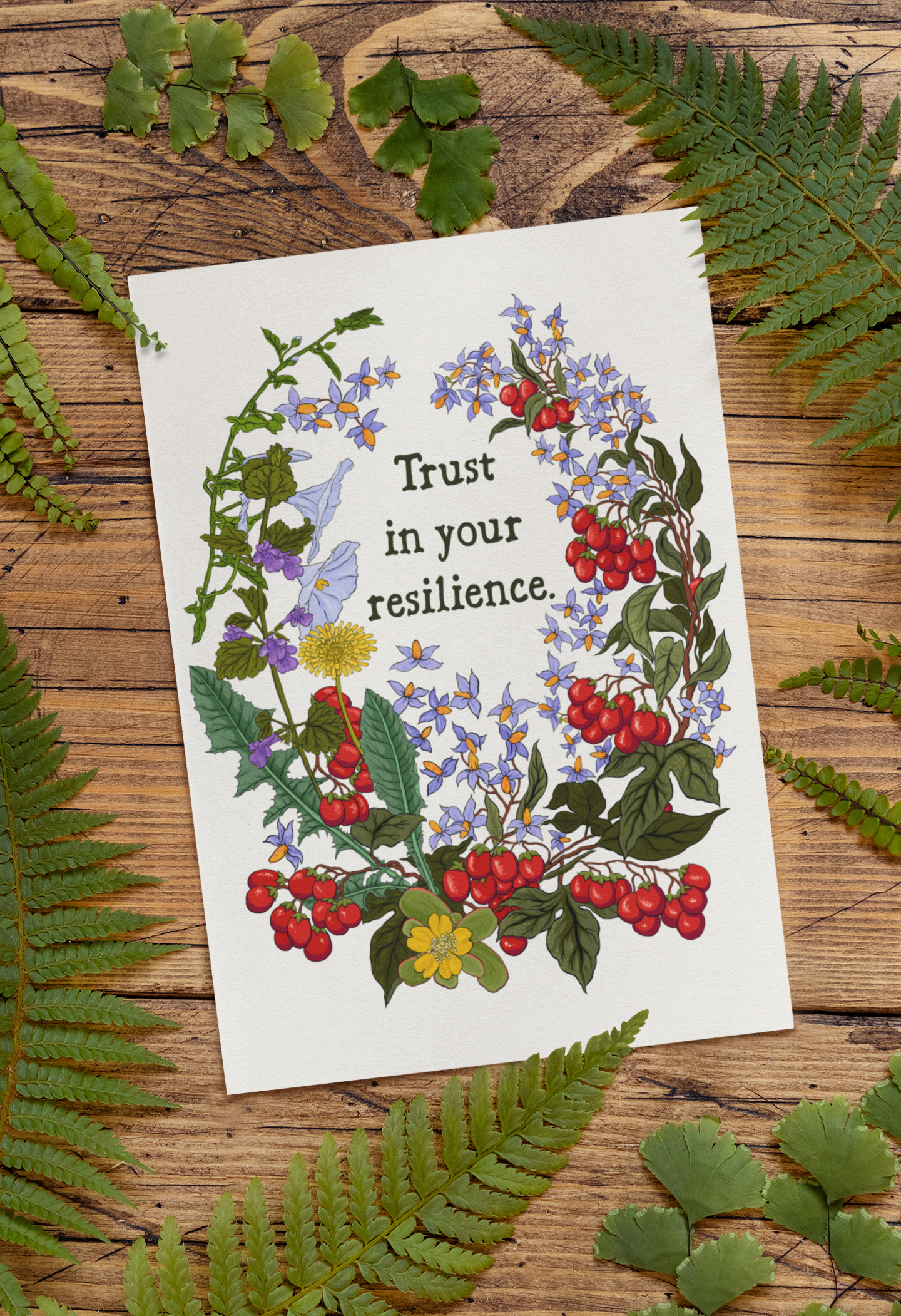 Trust In Your Resilience: Self Care Print