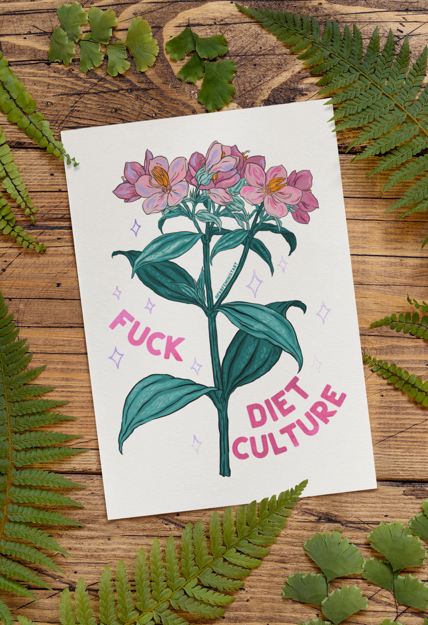 Fuck Diet Culture: Feminist Print