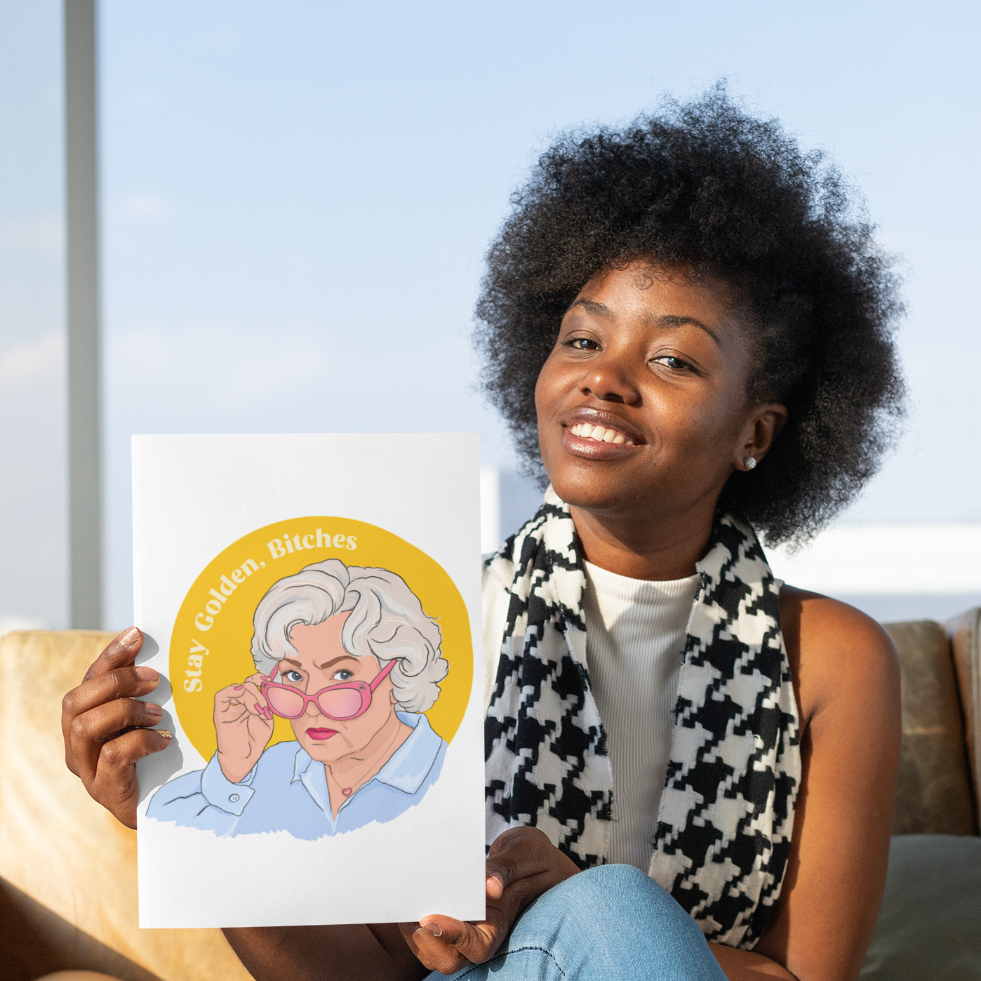 Stay Golden Bitches, Rose Nylund, Betty White: Feminist Print