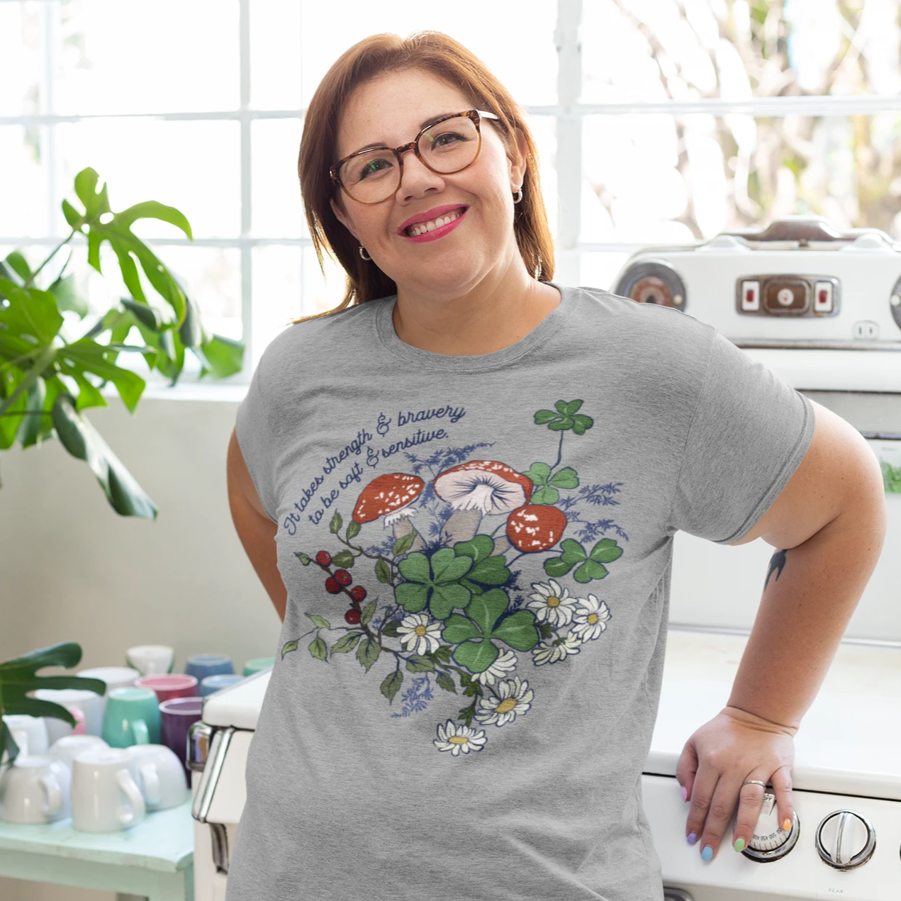 It Takes Strength and Bravery To Be Soft and Sensitive: Unisex Tee