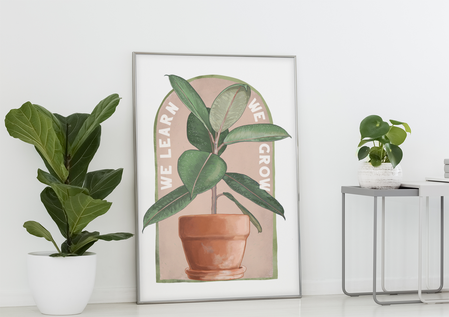 We Learn We Grow: Self Care Print