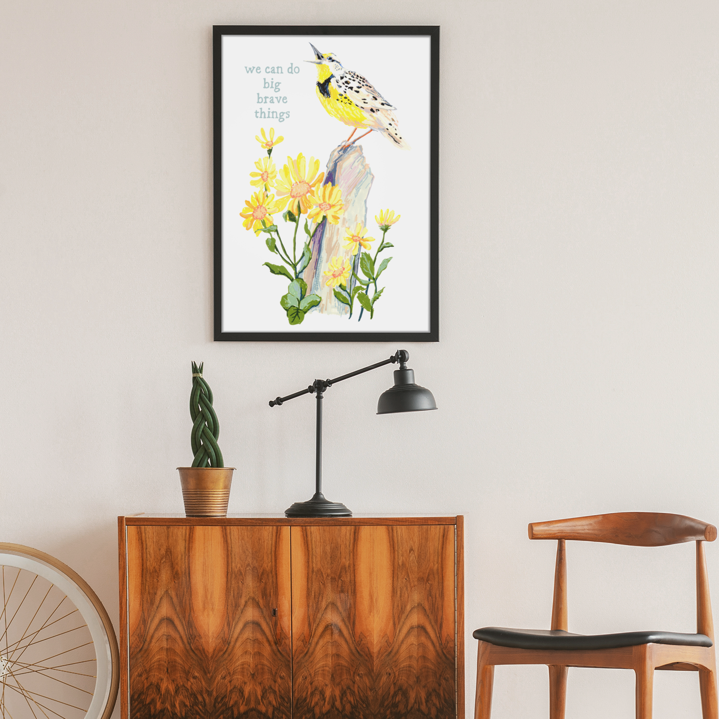 We Can Do Big Brave Things: Self Care Print