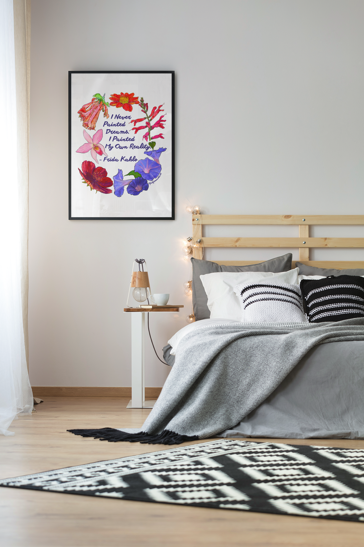 I Never Painted Dreams I Painted My Own Reality, Frida Kahlo: Feminist Print