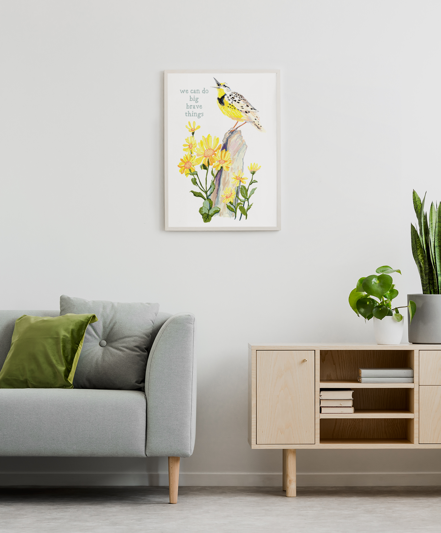 We Can Do Big Brave Things: Self Care Print