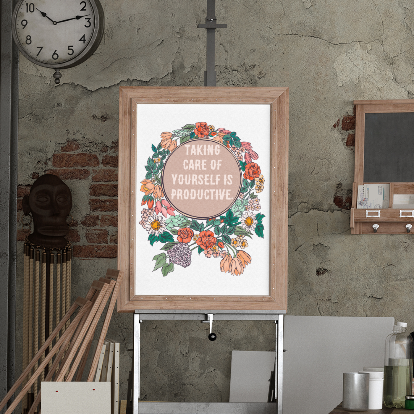 Taking Care Of Yourself Is Productive: Self Care Print