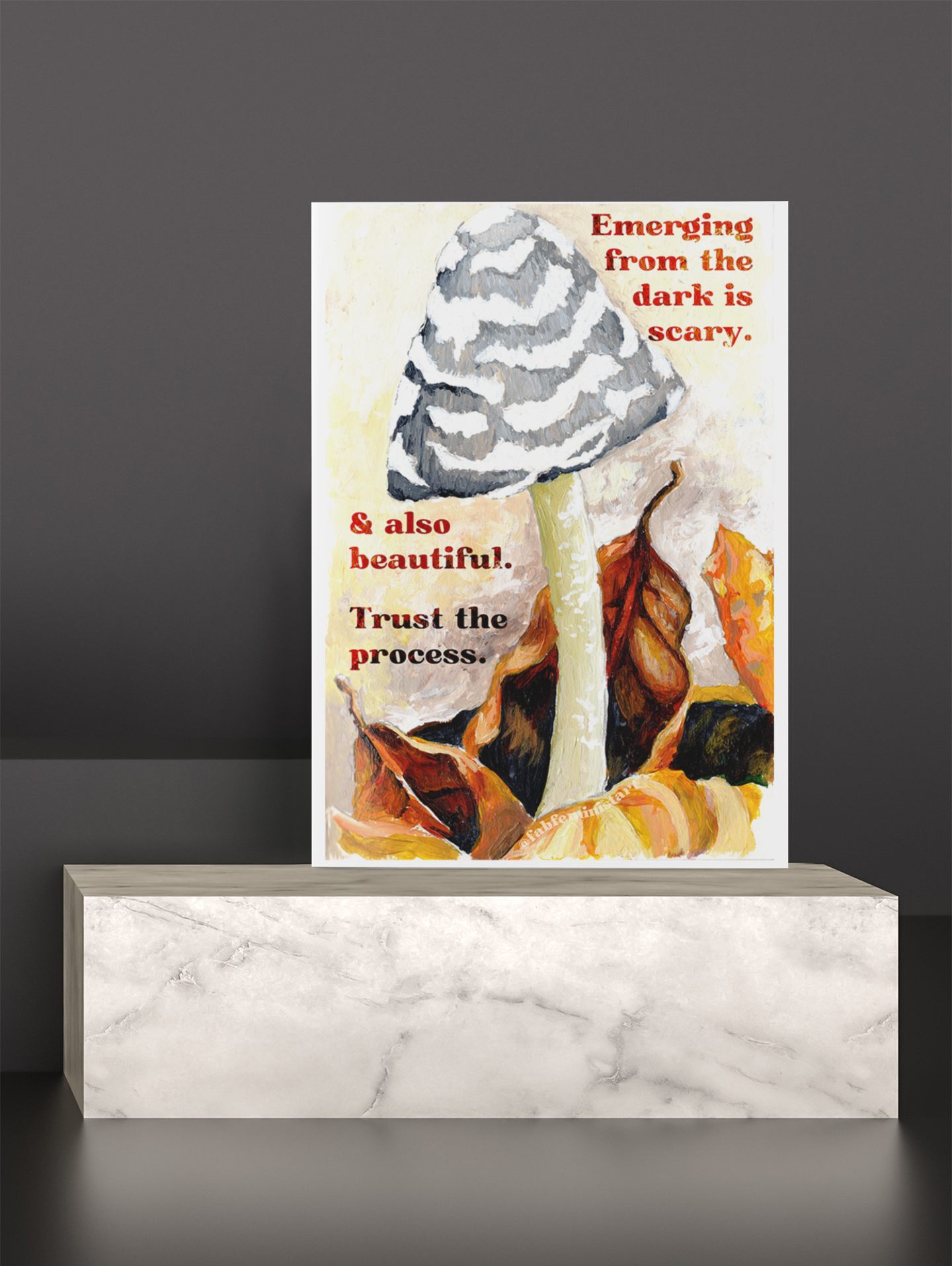 Emerging From The Dark is Scary and Beautiful: Self Care Art
