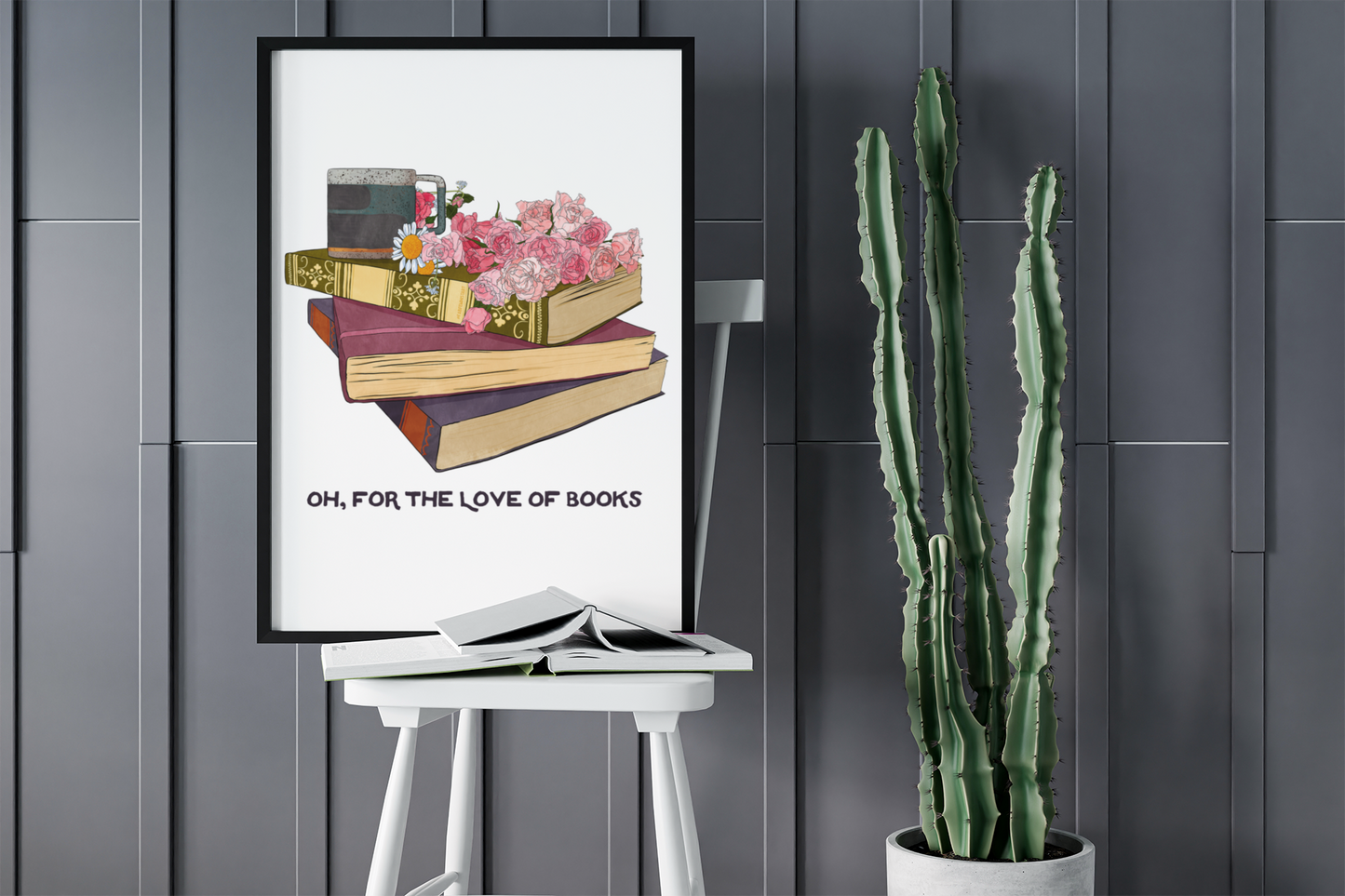 Oh For The Love Of Books: Bibliophile Art Print