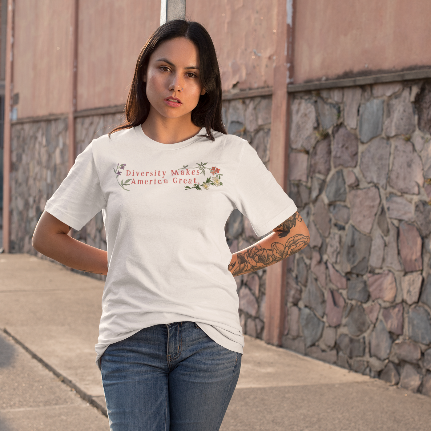 Diversity Makes America Great: Unisex Adult Shirt