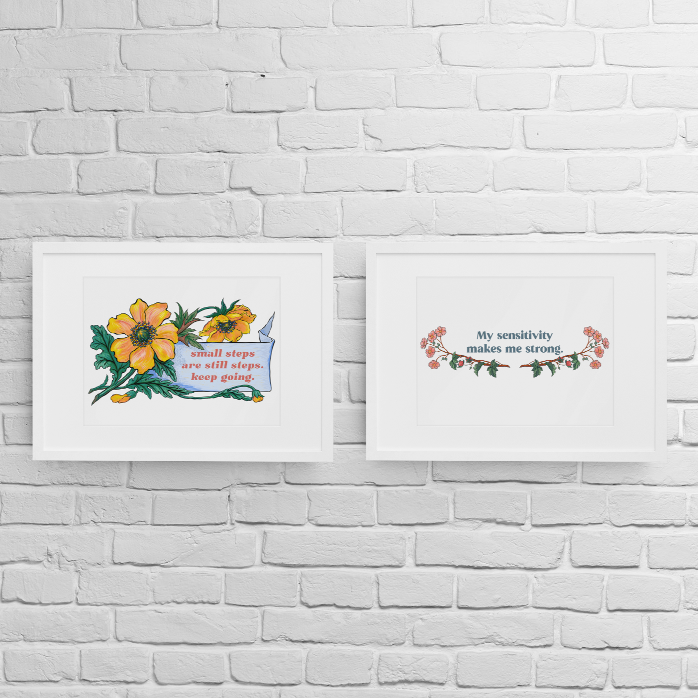 Small Steps Are Still Steps Keep Going: Mental Health Print