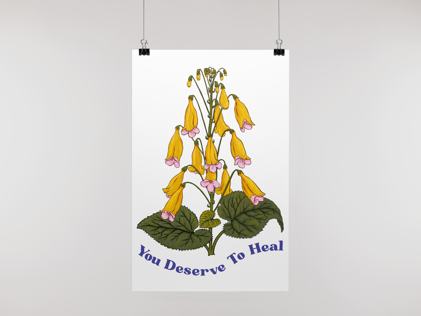 You Deserve To Heal: Mental Health Print