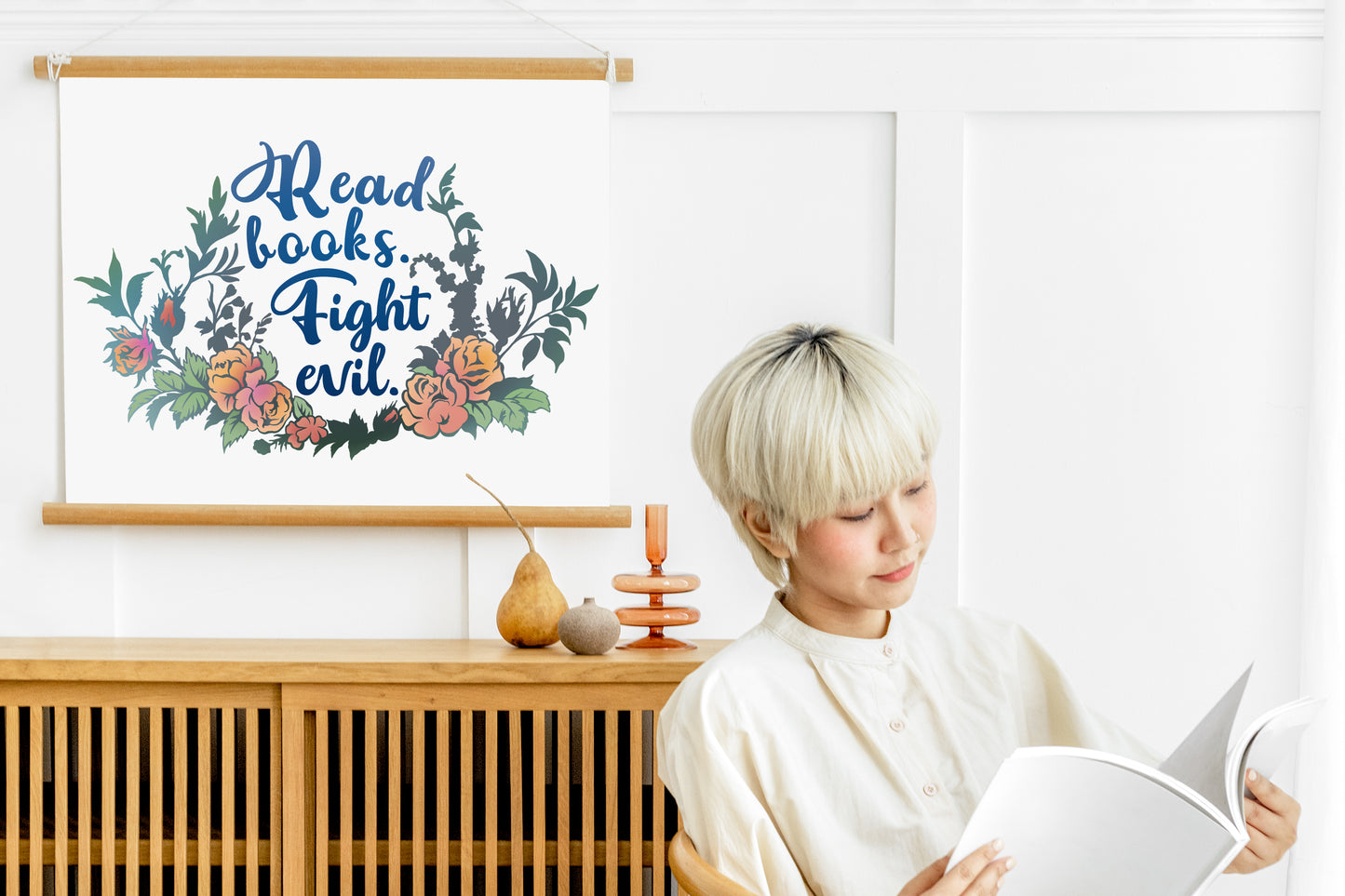 Read Books Fight Evil: Bibliophile Print