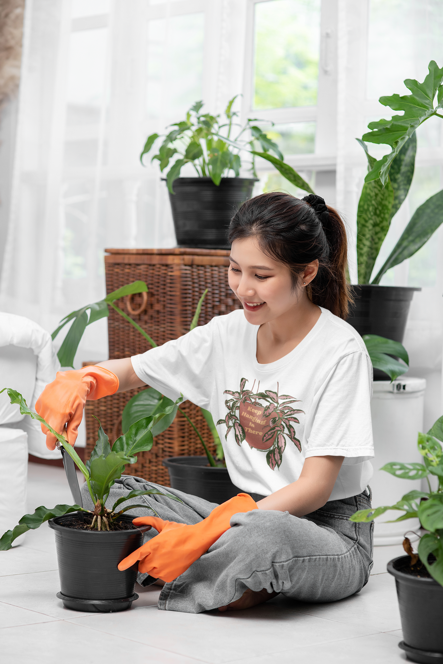 Keep Hanging In There: Plant Lady Shirt