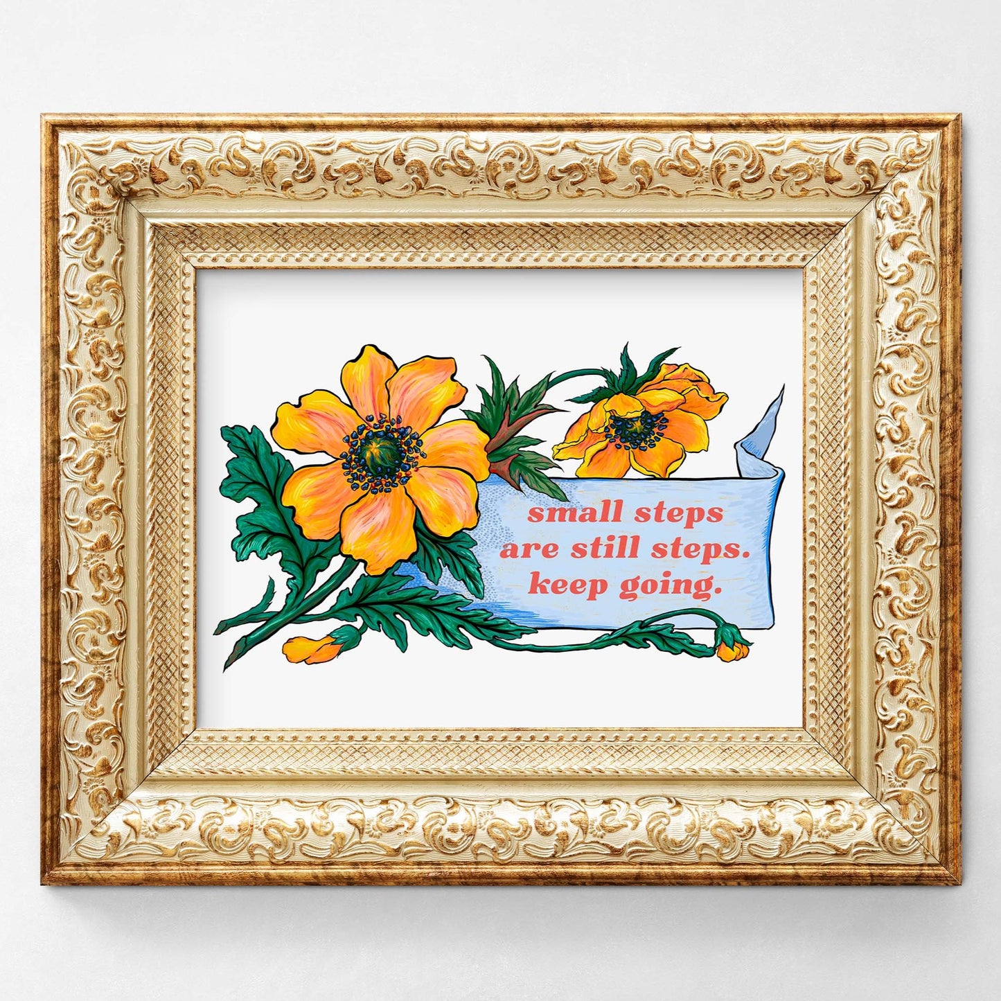 Small Steps Are Still Steps Keep Going: Mental Health Print
