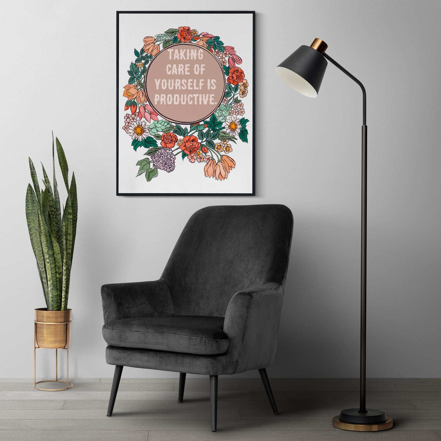 Taking Care Of Yourself Is Productive: Self Care Print