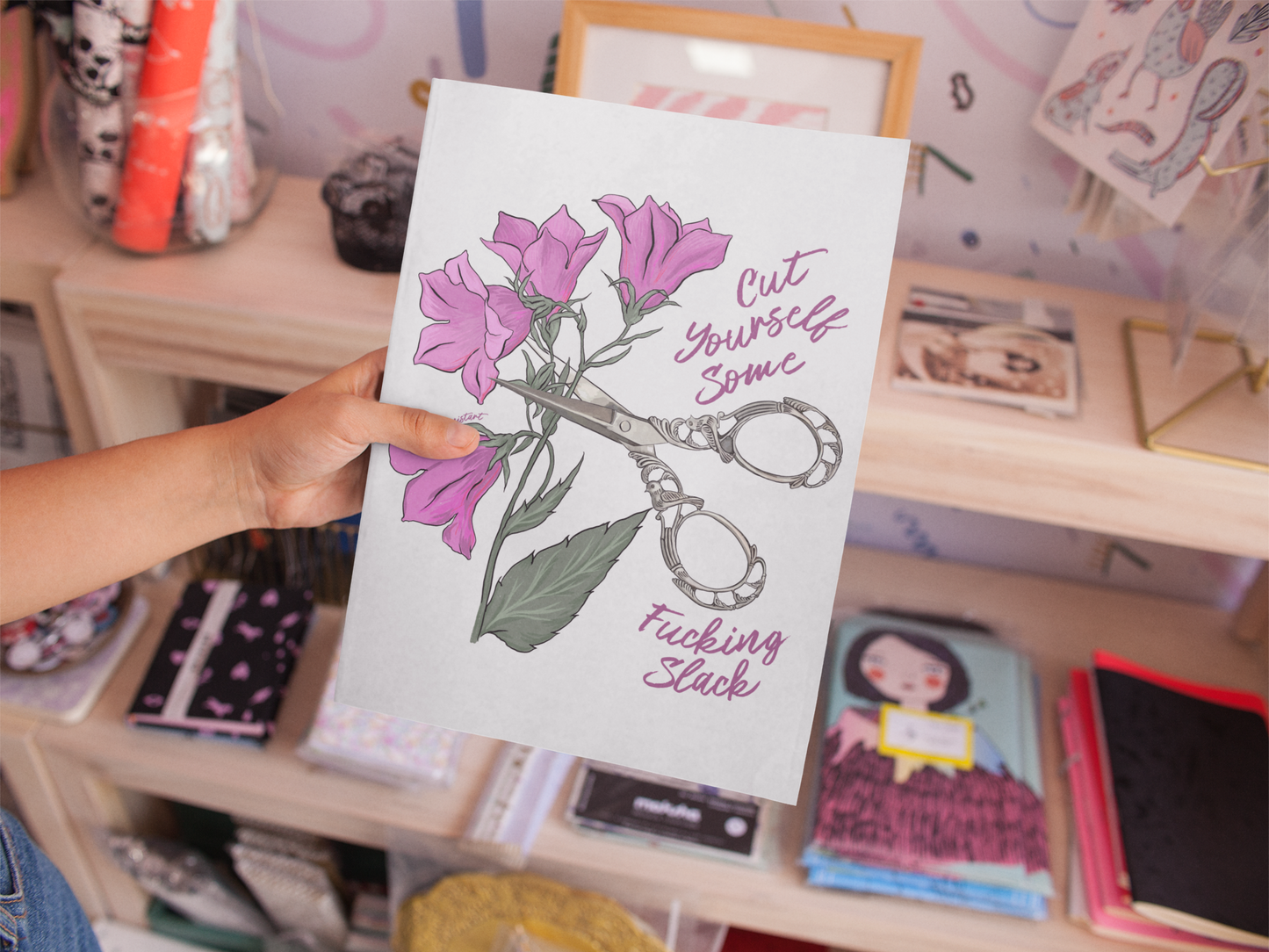 Cut Yourself Some Fucking Slack: Mental Health Print