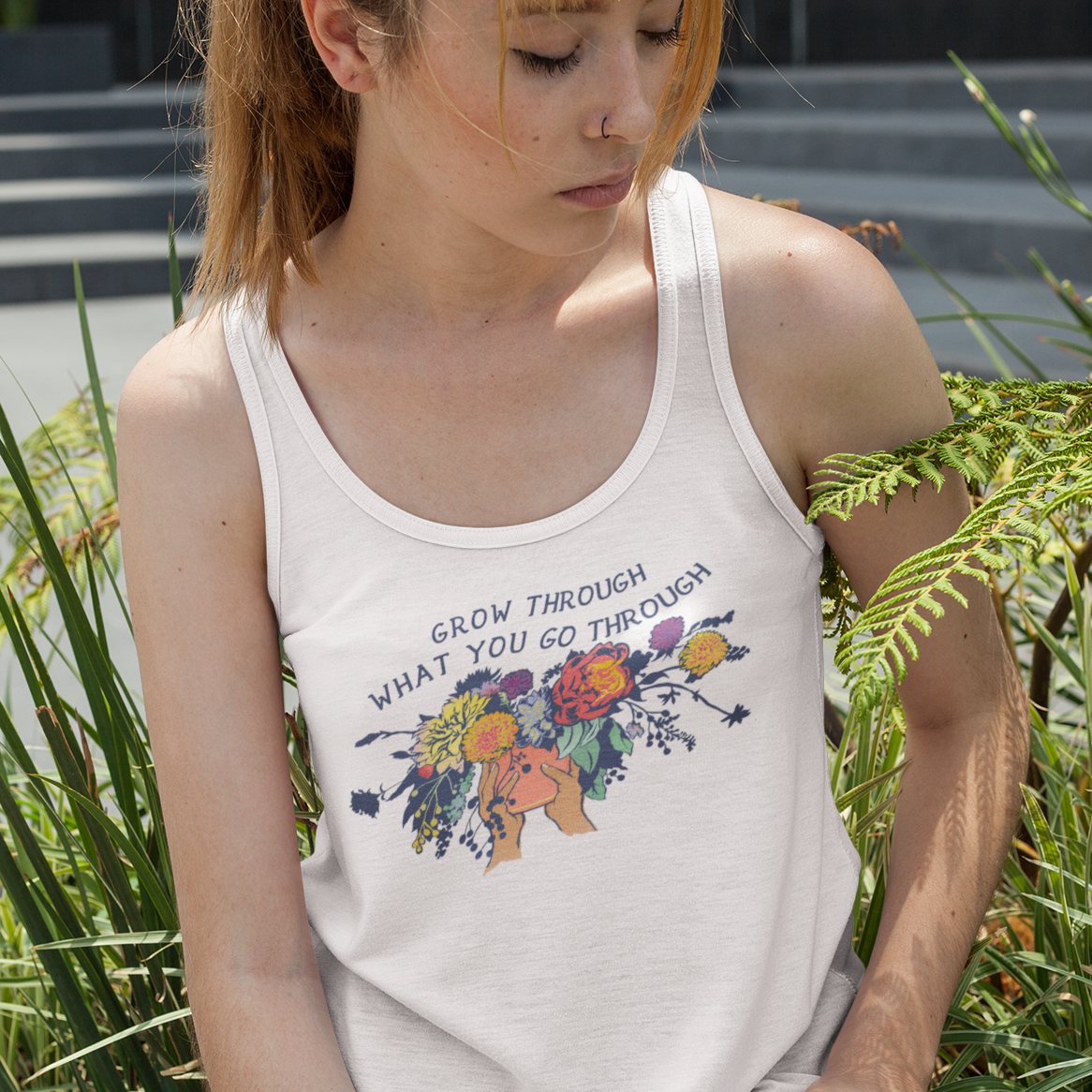 Grow Through What You Go Through: Unisex Tank Top