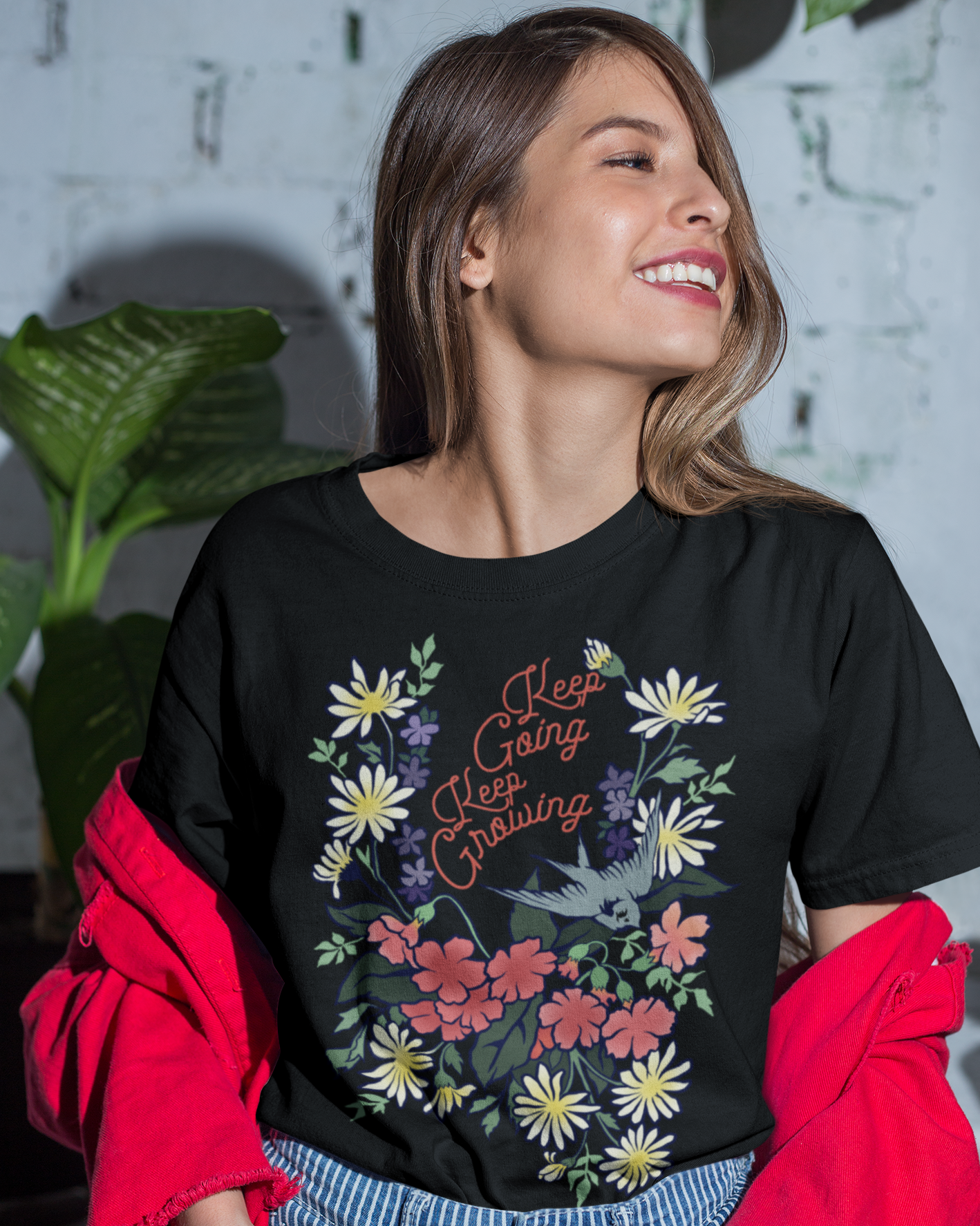 Keep Going Keep Growing: Unisex Adult Shirt