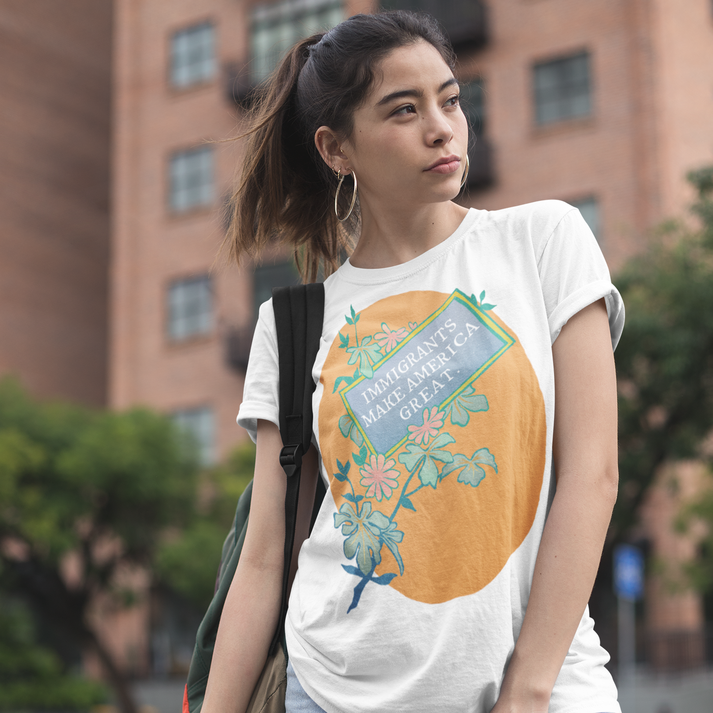 Immigrants Make America Great: Unisex Adult Shirt