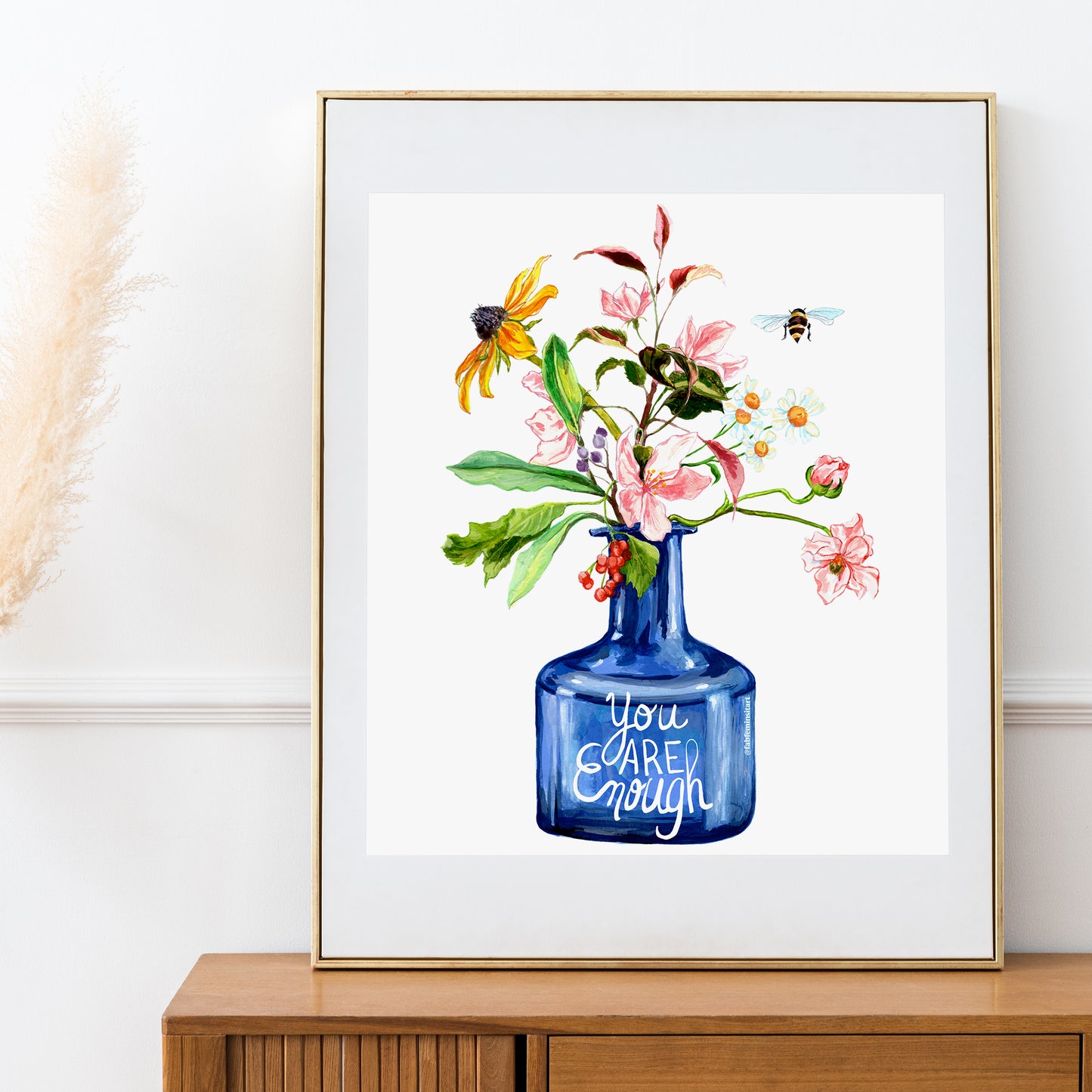 You Are Enough: Mental Health Print