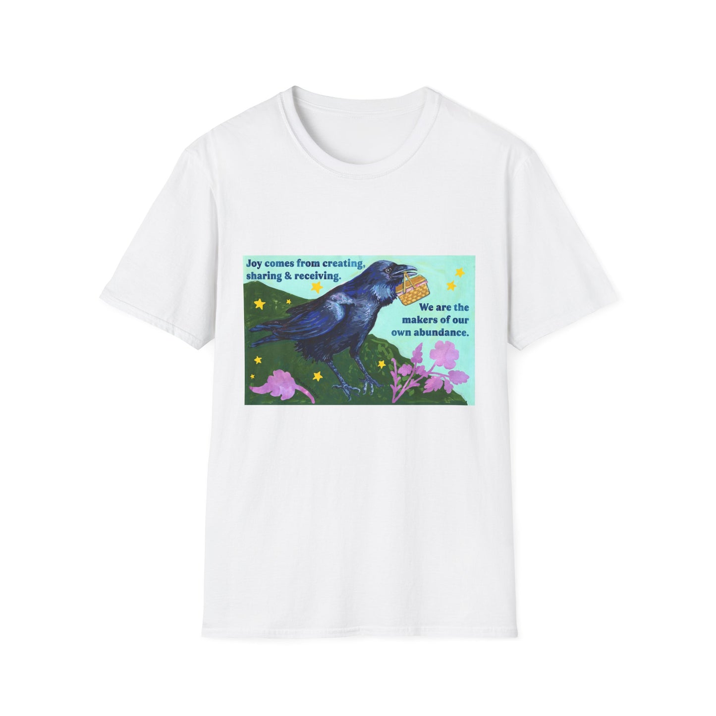 Joy comes from creating, sharing & receiving: feminist shirt