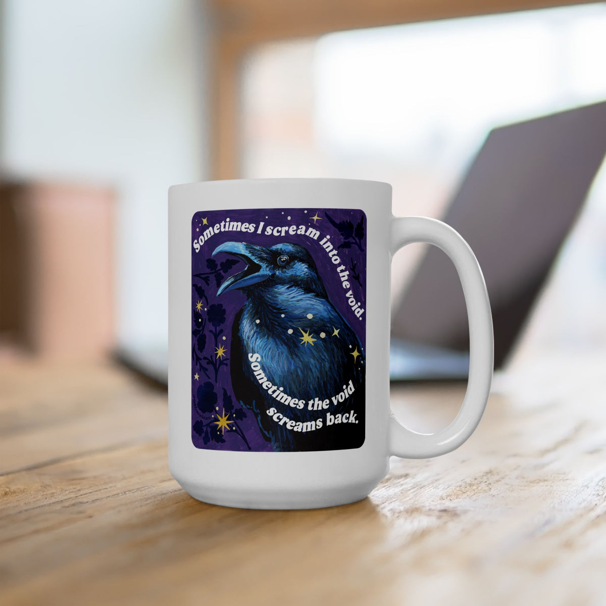 Sometimes I scream into the void Sometimes the void screams back : feminist mug