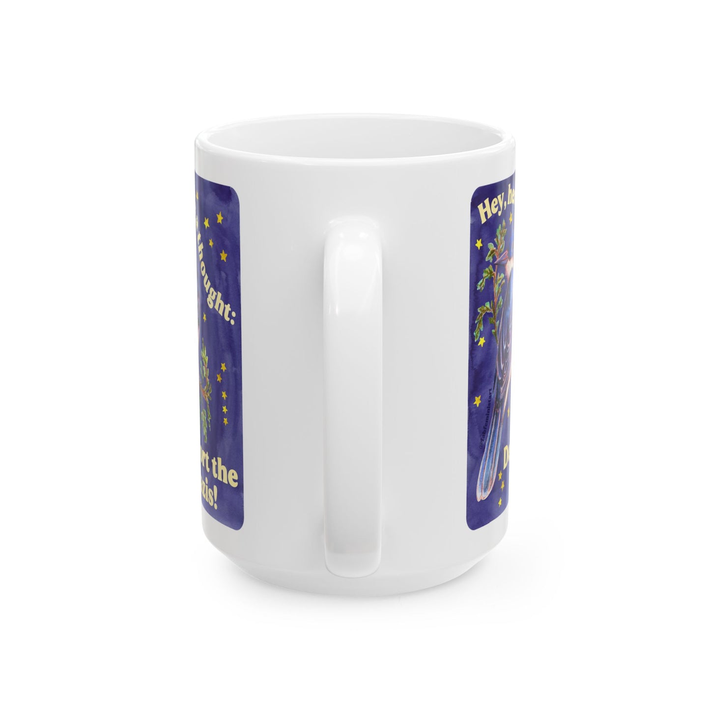 Hey here's a thought deport the nazis: feminist mug