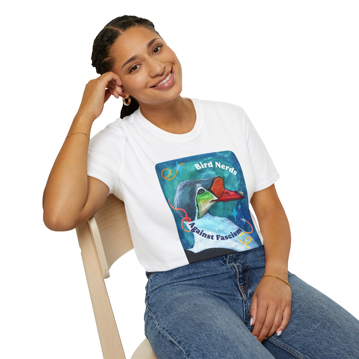 Bird Nerds Against Fascism: Feminist Shirt