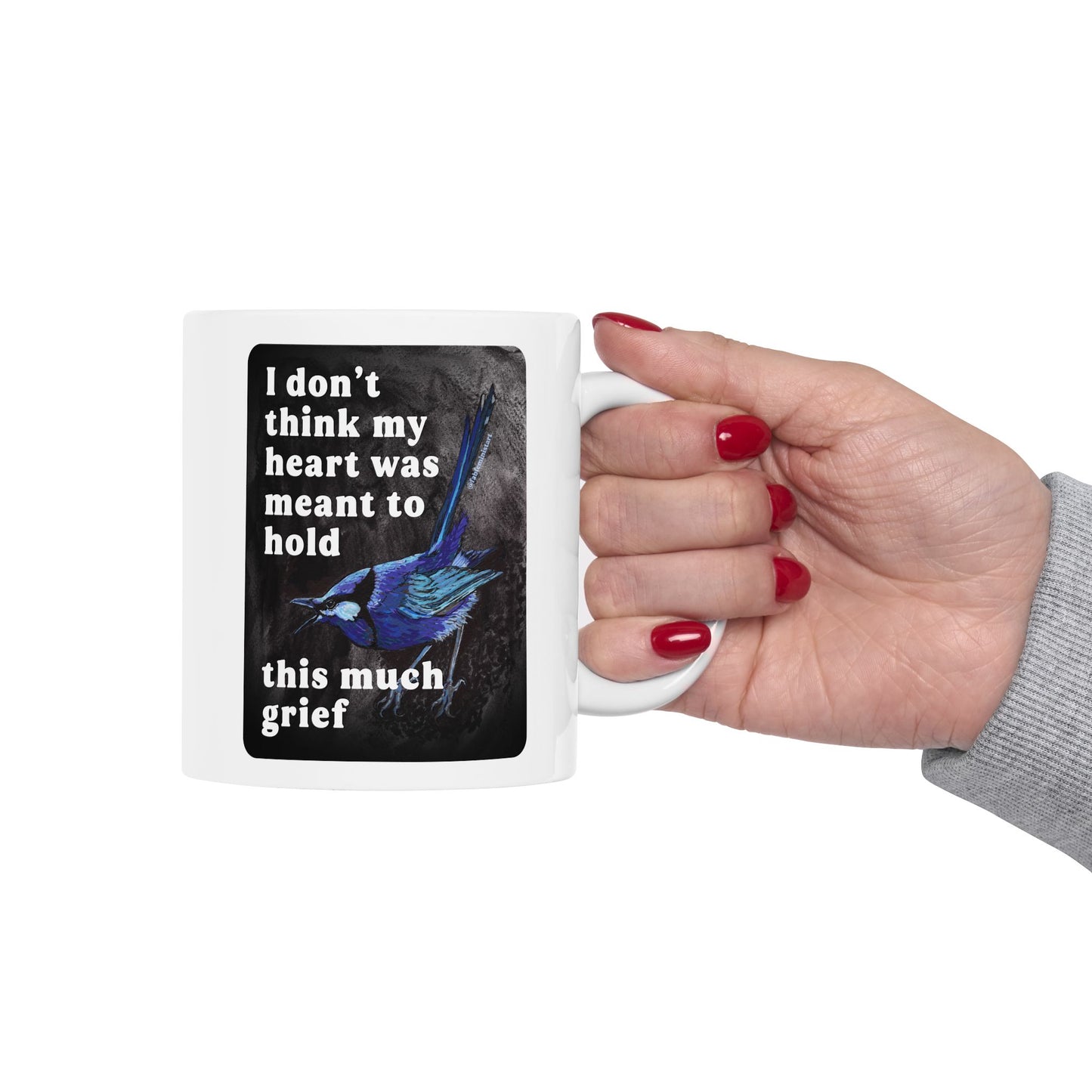 I don't think my heart was meant to hold this much grief: feminist mug