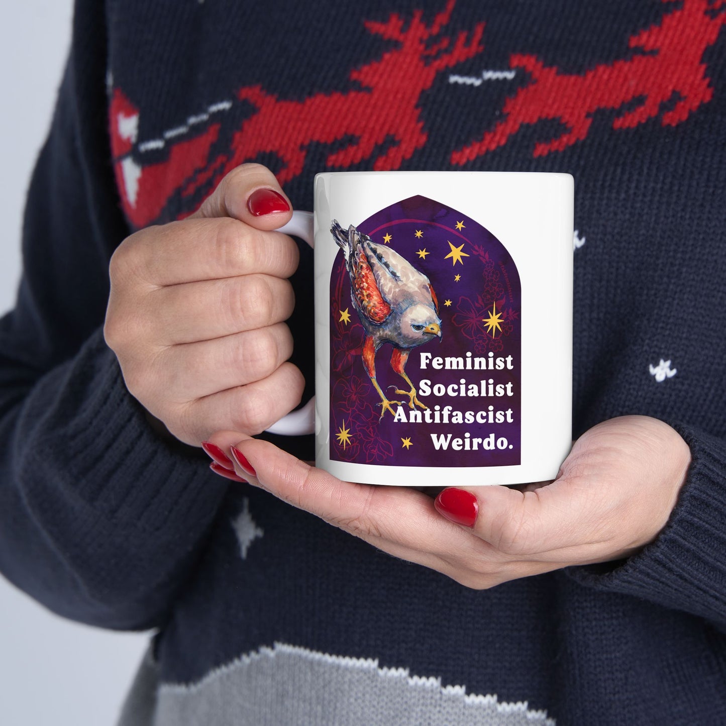 Feminist Socialist Antifascist Weirdo: feminist mug