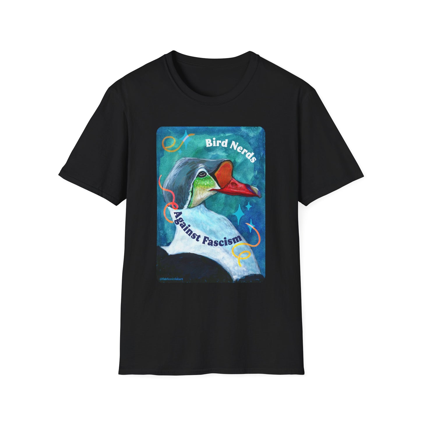 Bird Nerds Against Fascism: Feminist Shirt