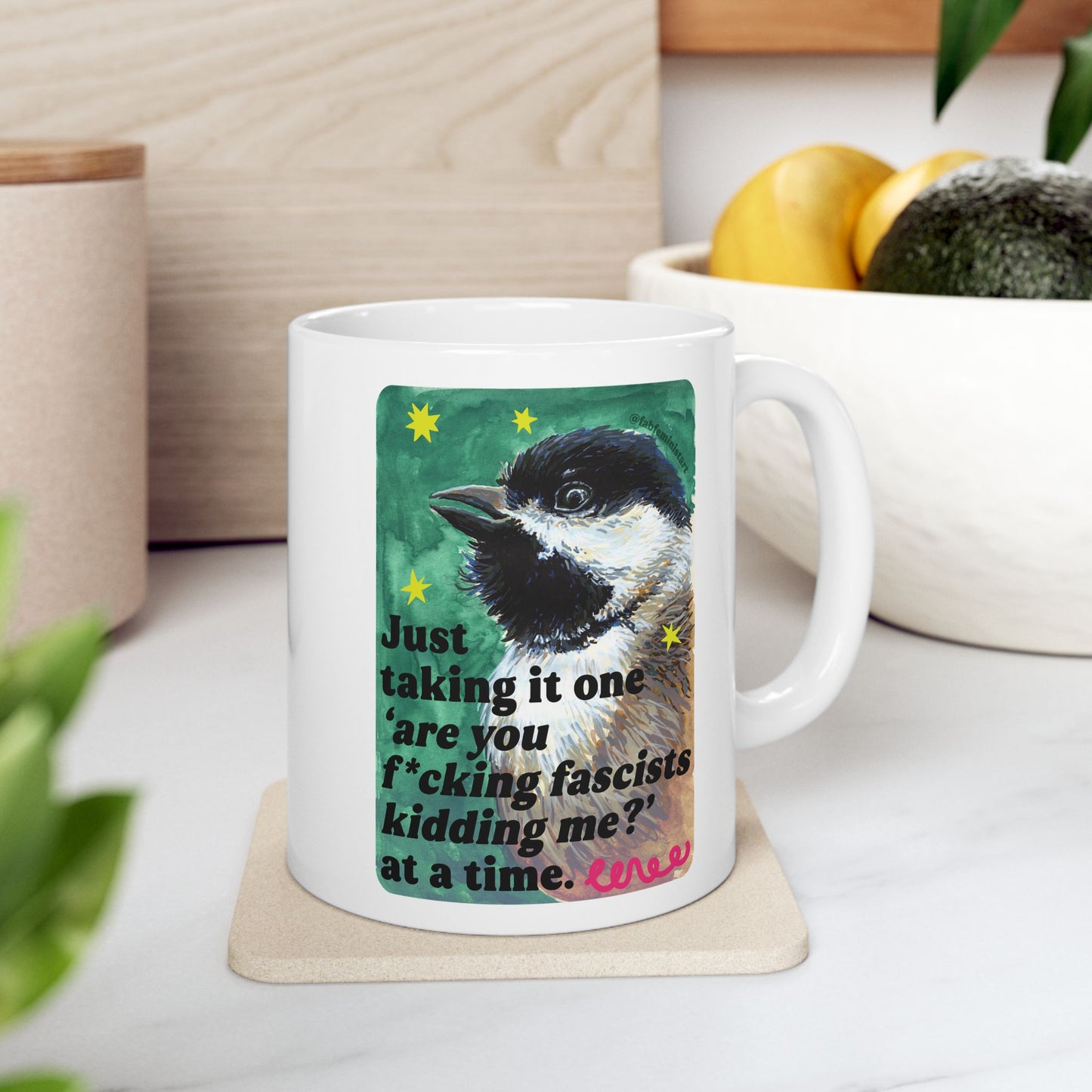 Just taking it one 'are you f*cking fascists kidding me?' at a time: Feminist Mug