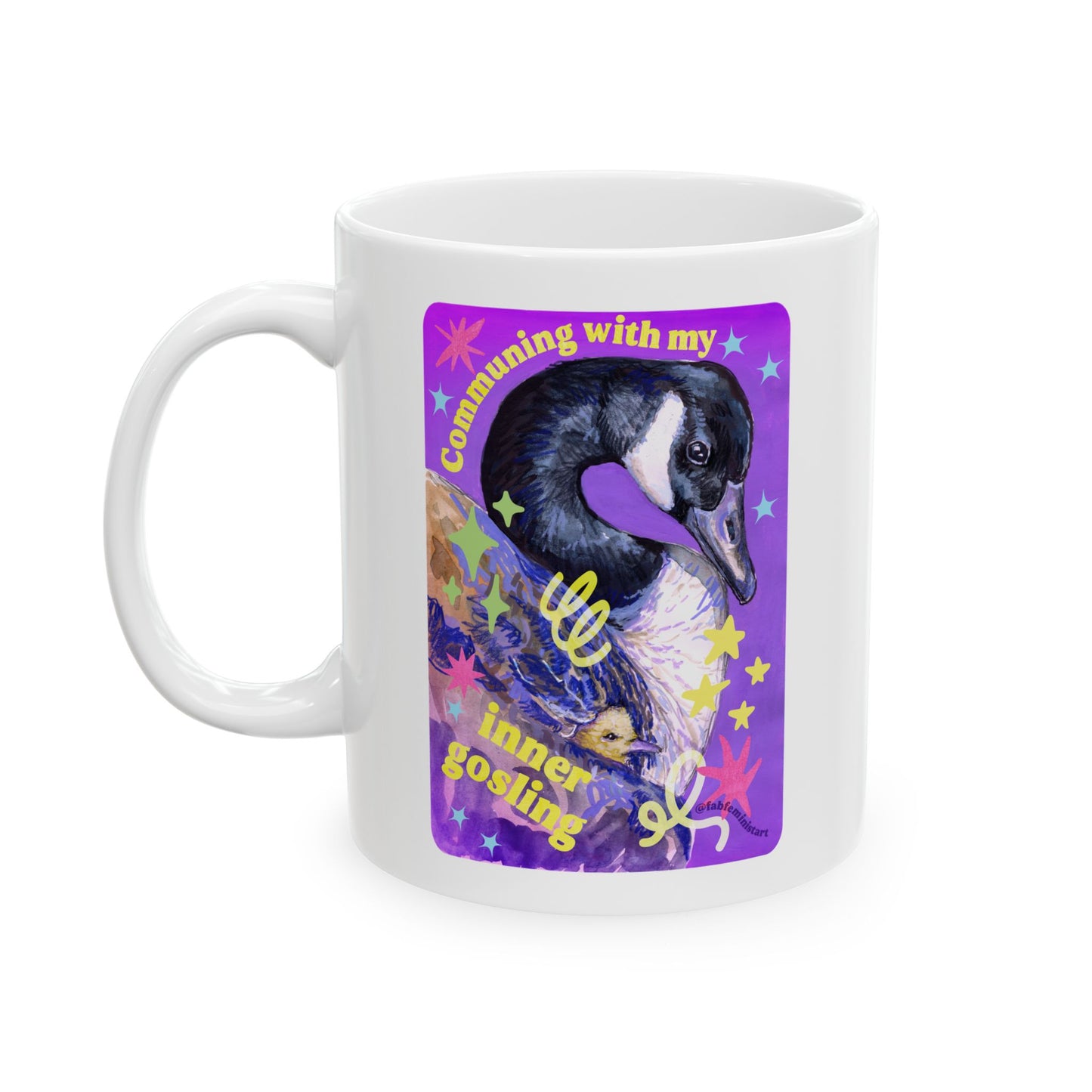 Communing with my inner gosling: mental health mug