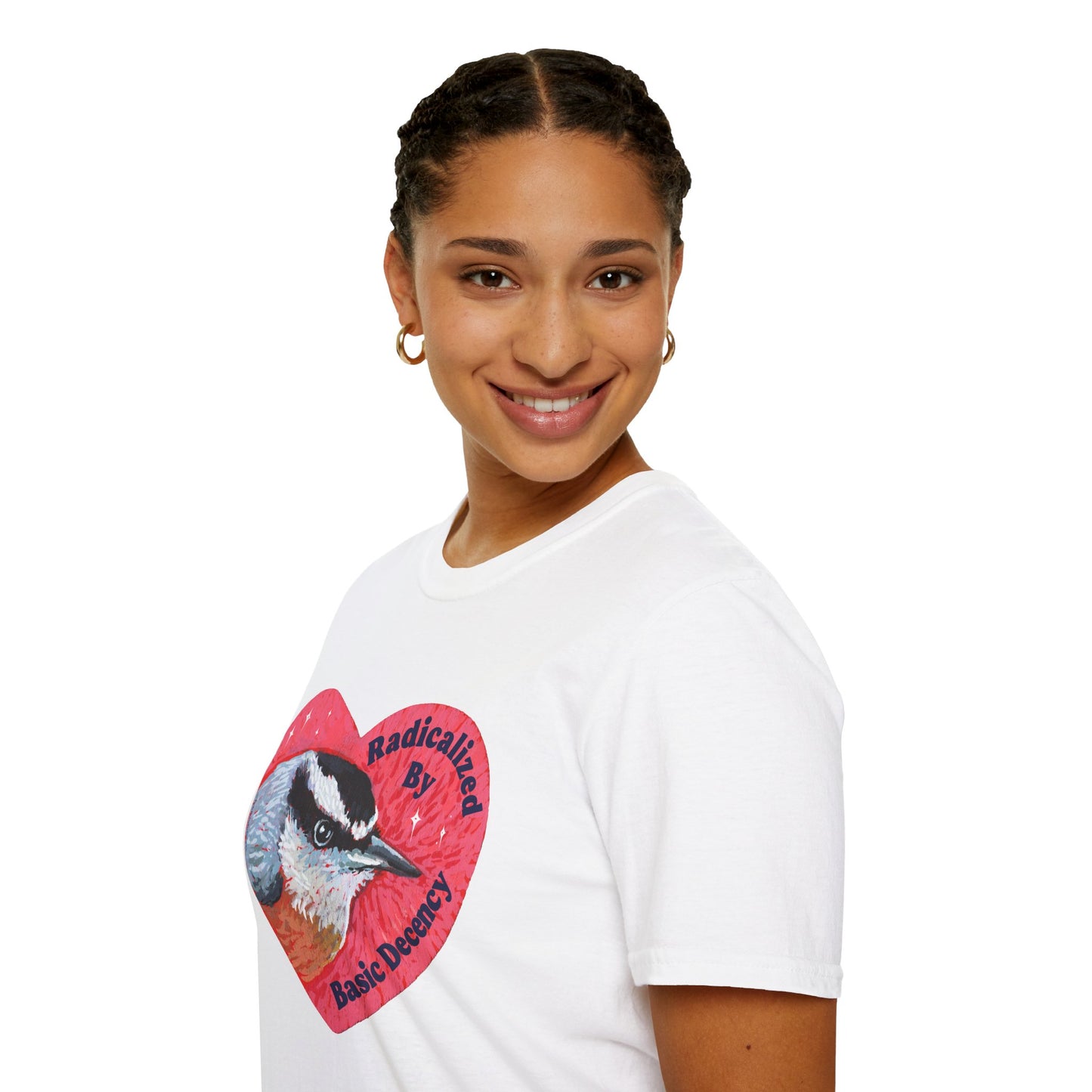 Radicalized By Basic Decency: Bird Heart T-Shirt
