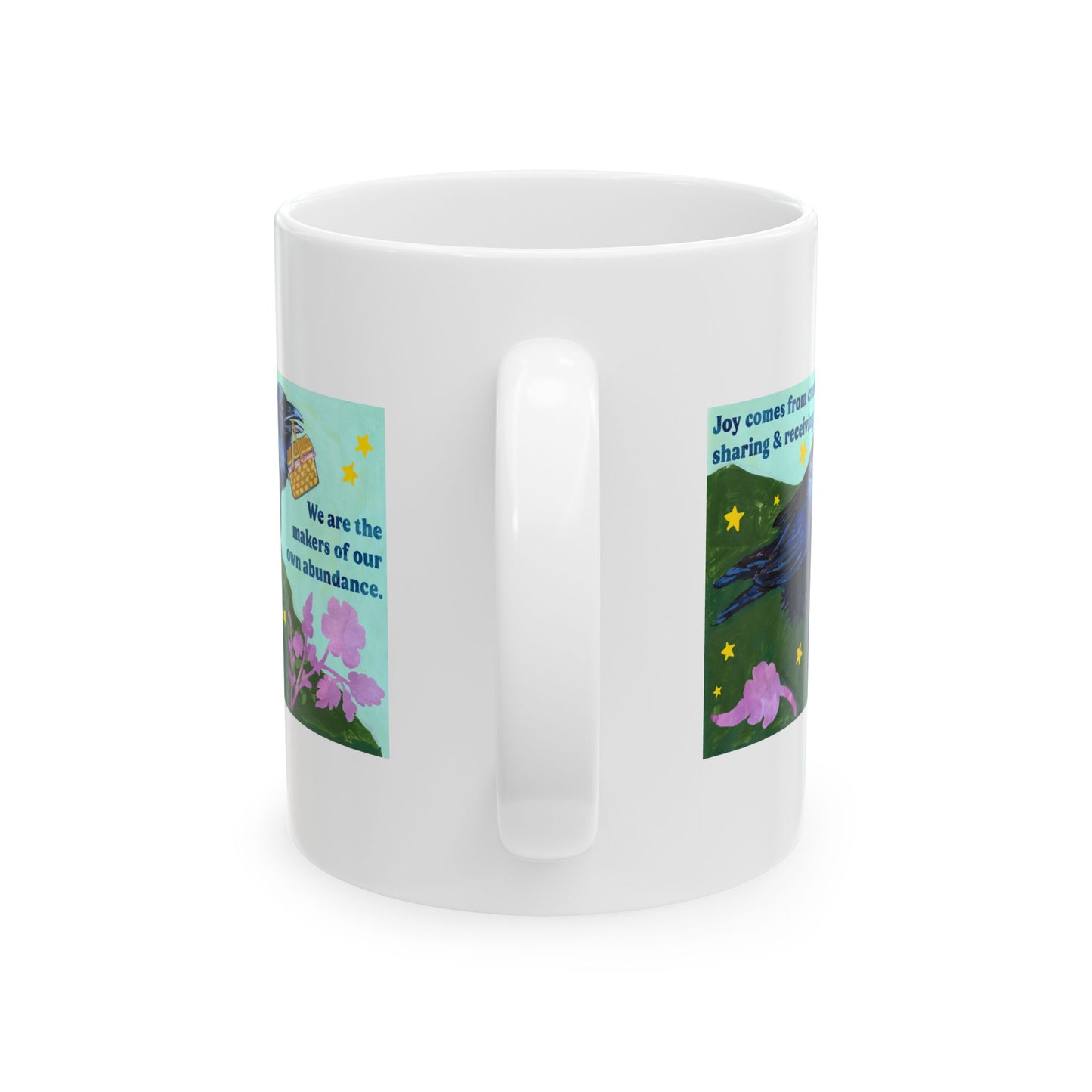 Joy comes from creating, sharing and receiving: feminist mug