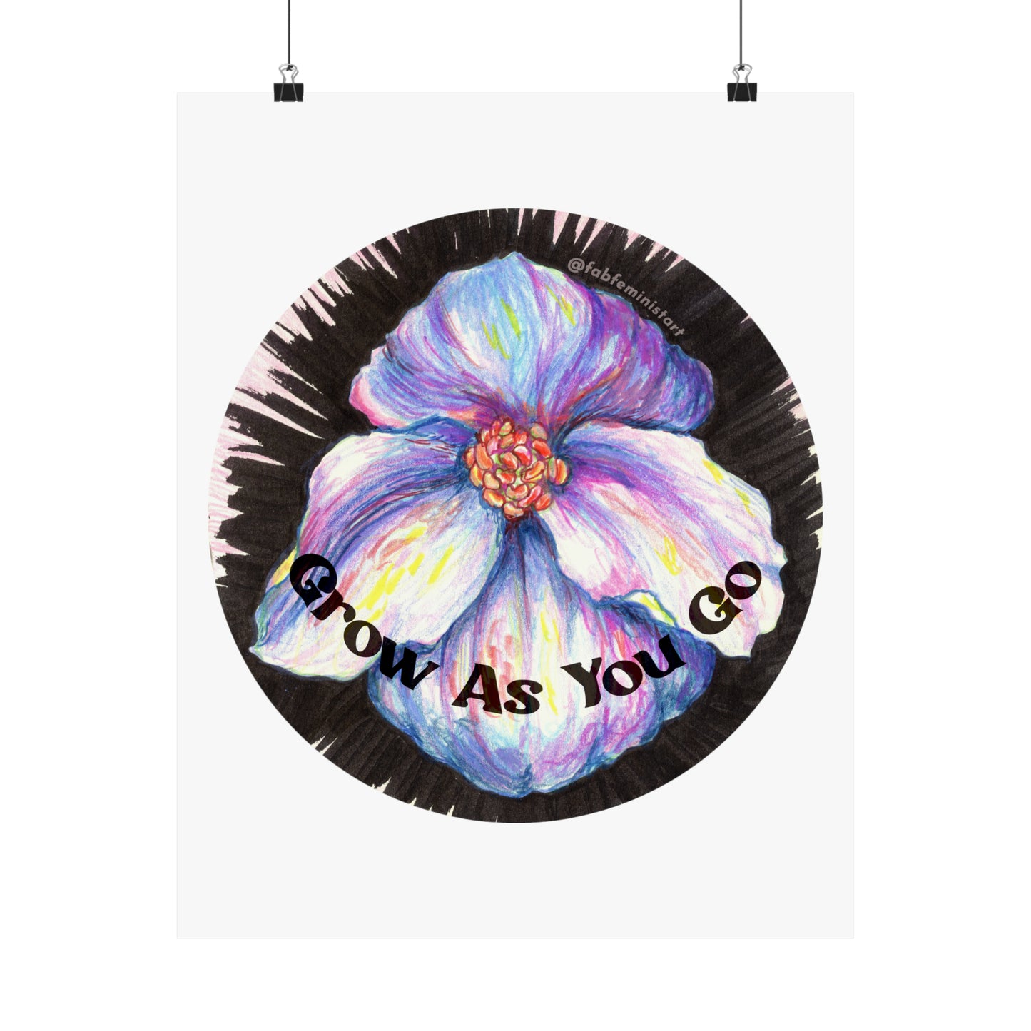 Grow As You Go: Mental Health Art Print