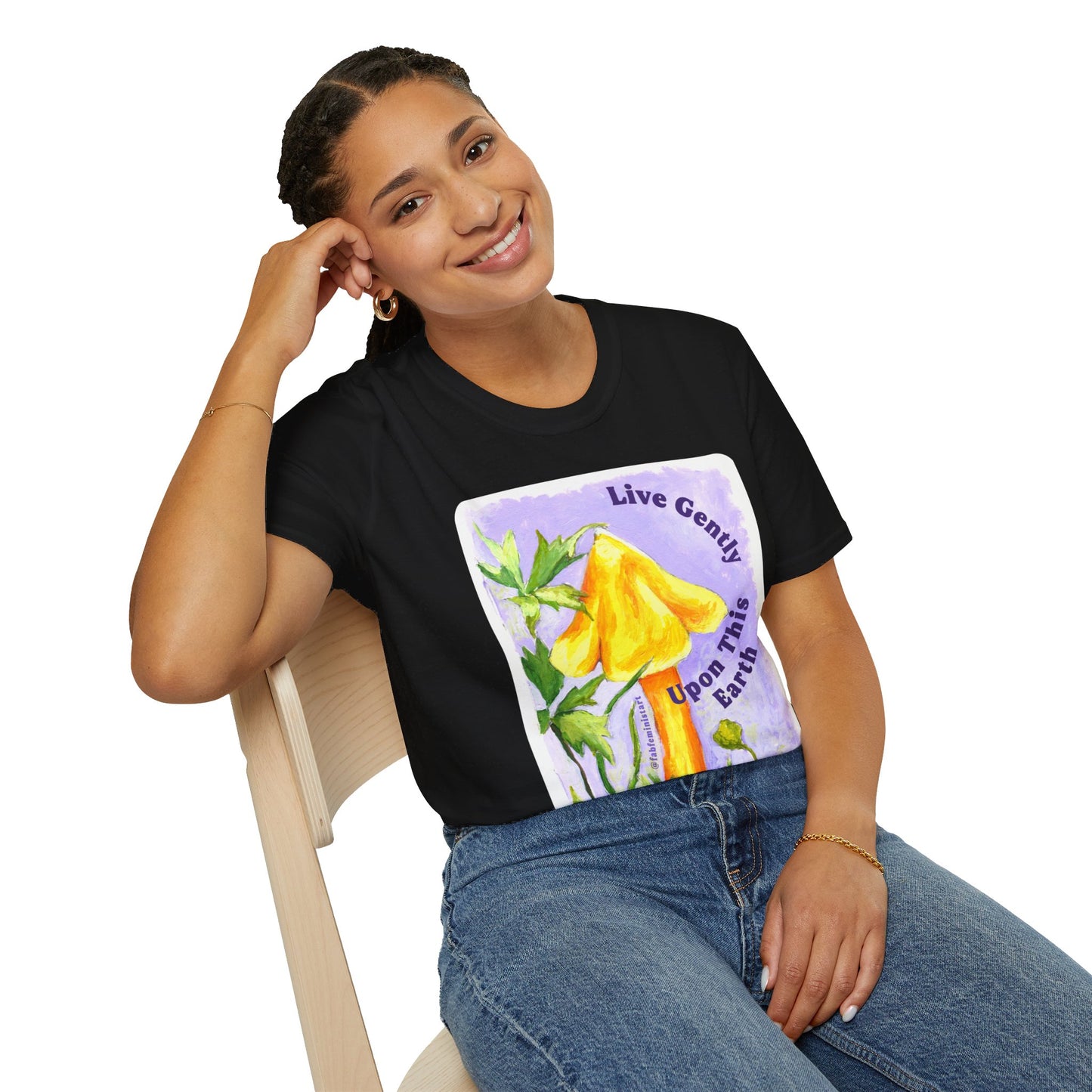 Live Gently Upon This Earth: Feminist Shirt