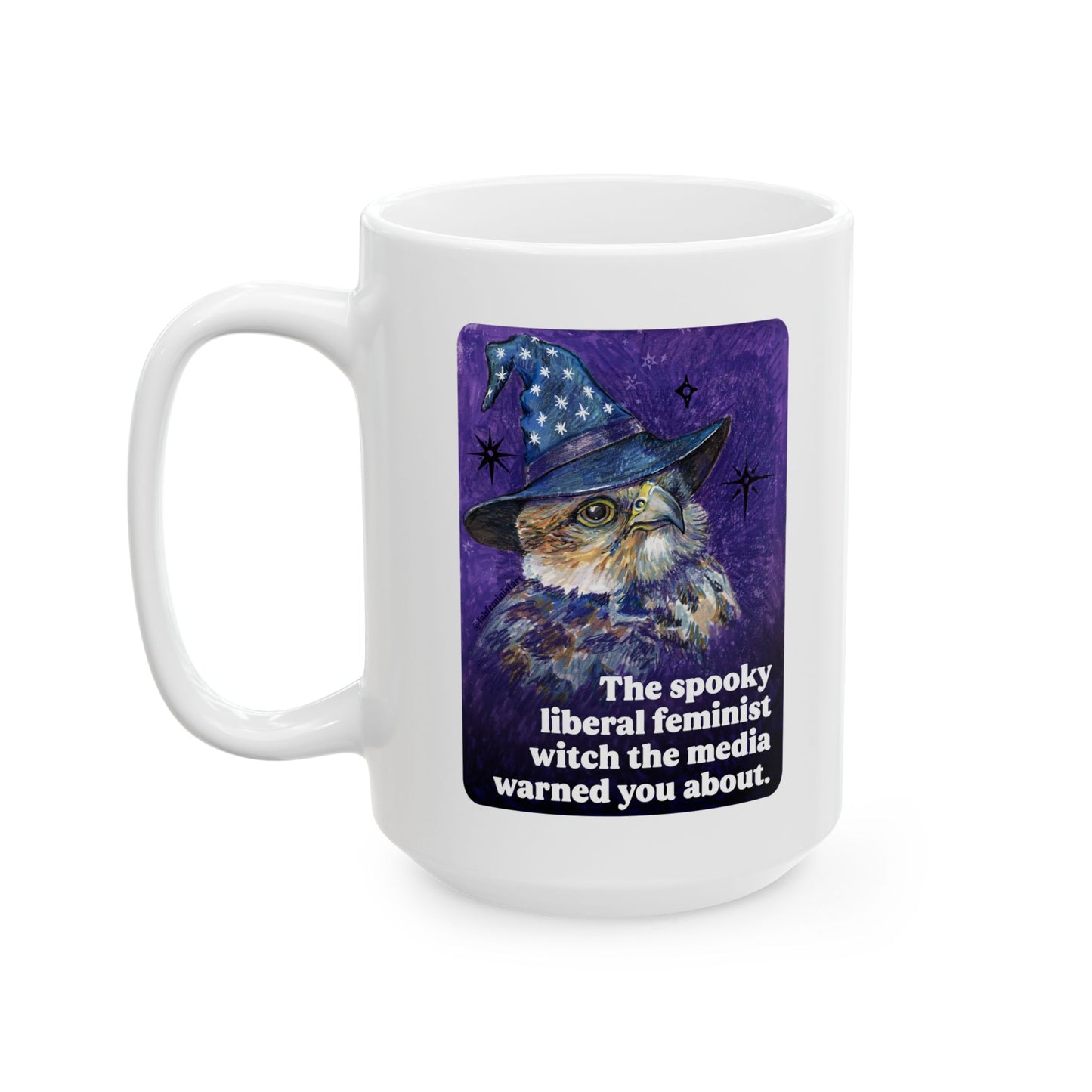 The spooky liberal feminist witch the media warned you about: feminist mug
