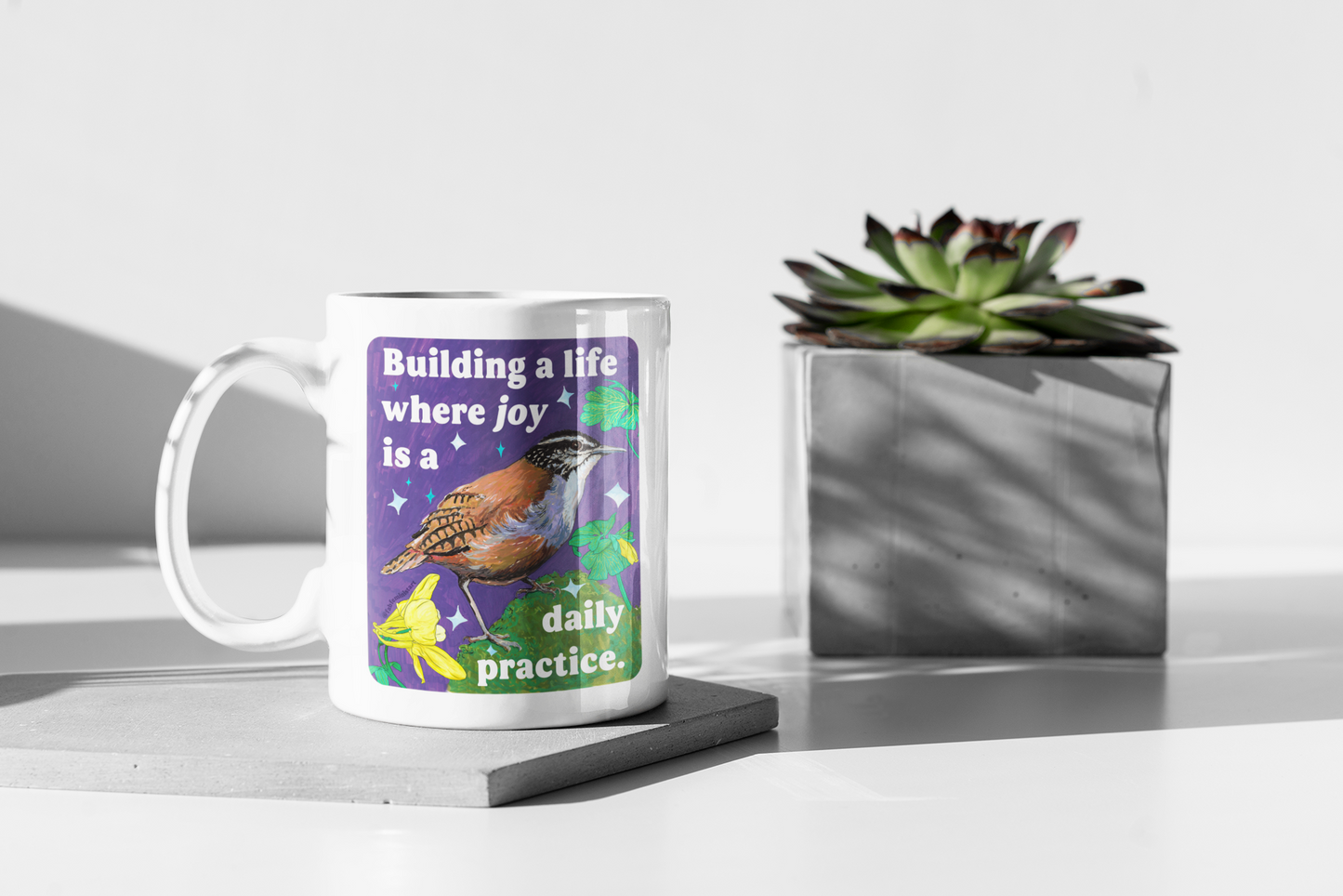 Building a life where joy is a daily practice: feminist mug