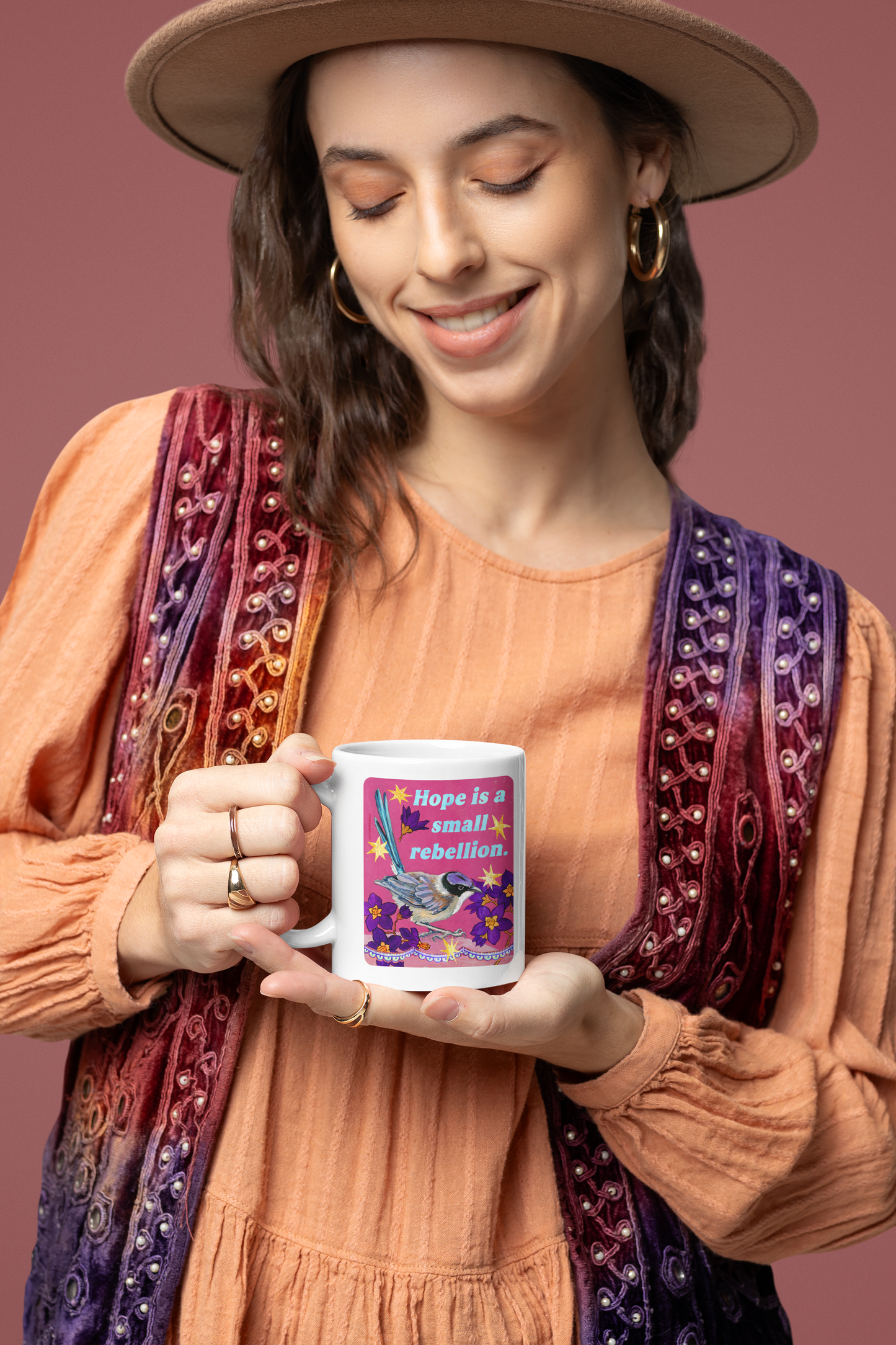 Hope is a small rebellion: feminist mug