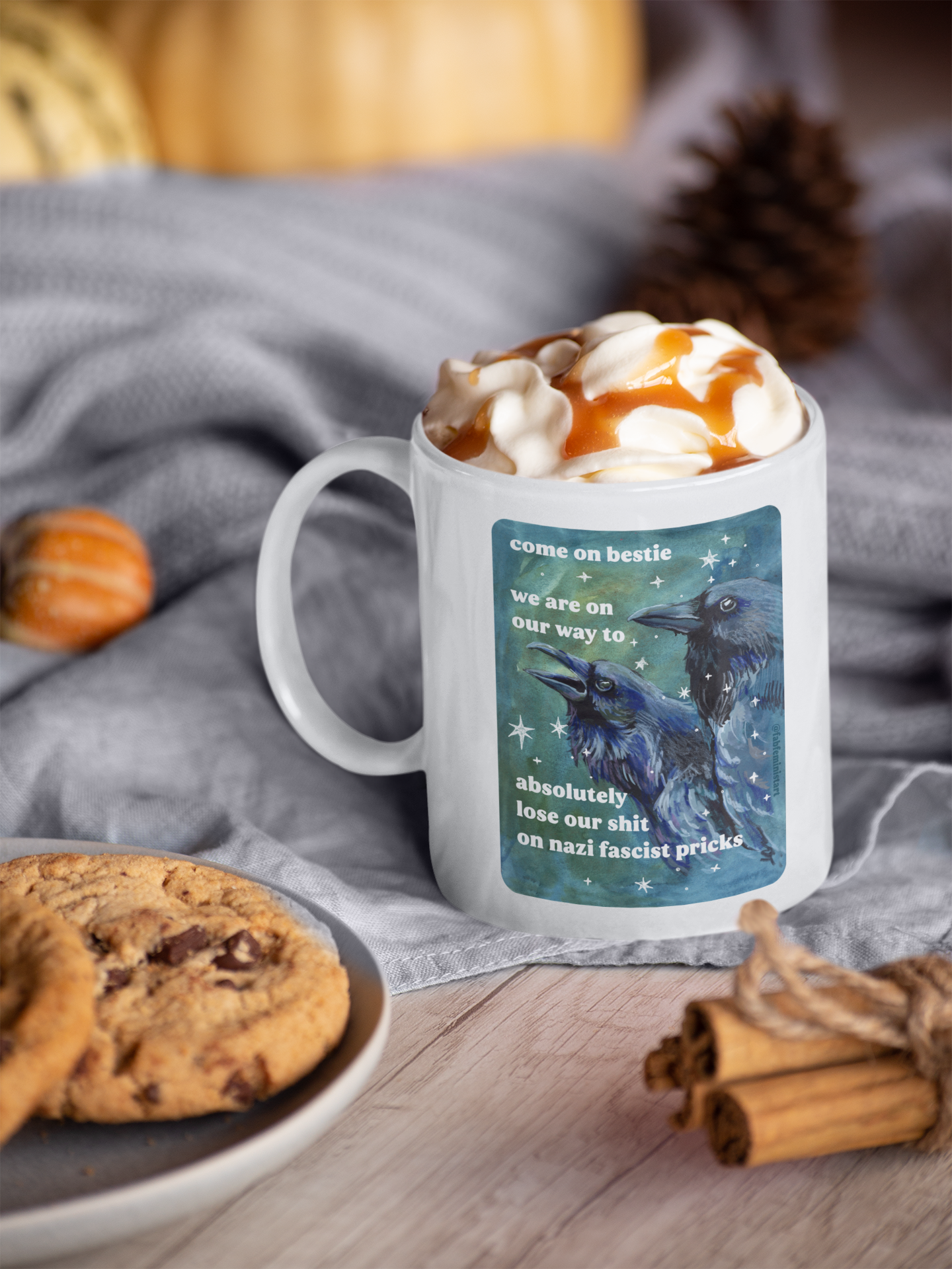 Come on bestie we are on our way to absolutely lose our shit on n*zi fascist pricks: feminist mug