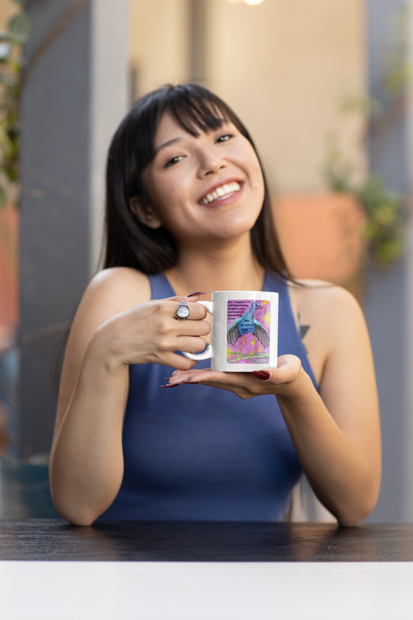 Yes, i suppose i am still functioning despite a very real sense of impending doom... but at what cost: feminist mug