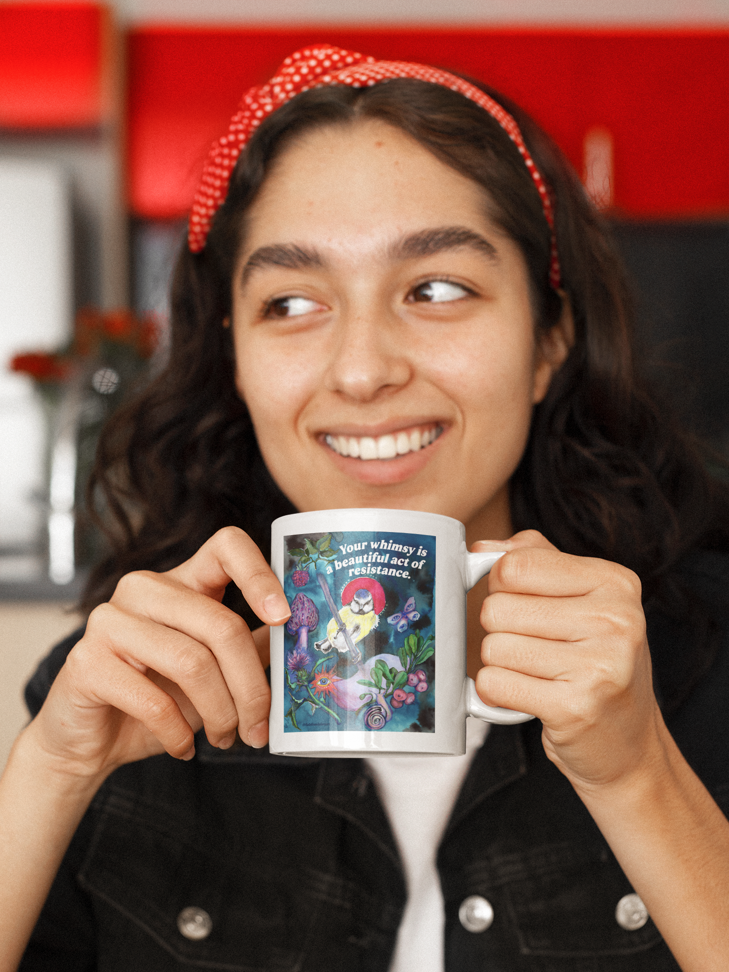 Your whimsy is a beautiful act of resistance: feminist mug