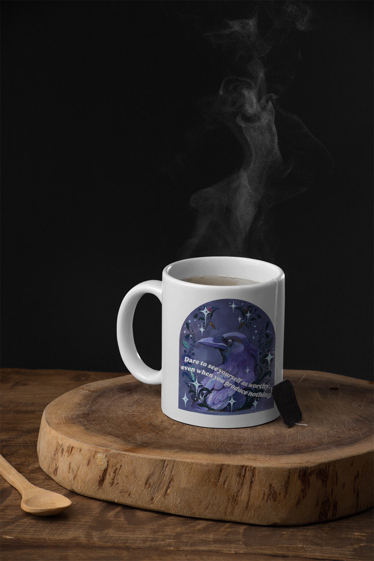 Dare to see yourself as worthy, even when you produce nothing: feminist mug